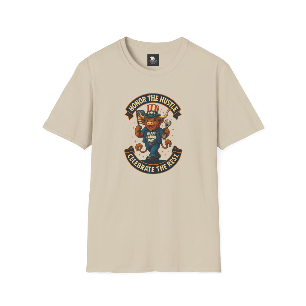 Celebrate Labor Day with Our Happy Highland Cow T-Shirt!