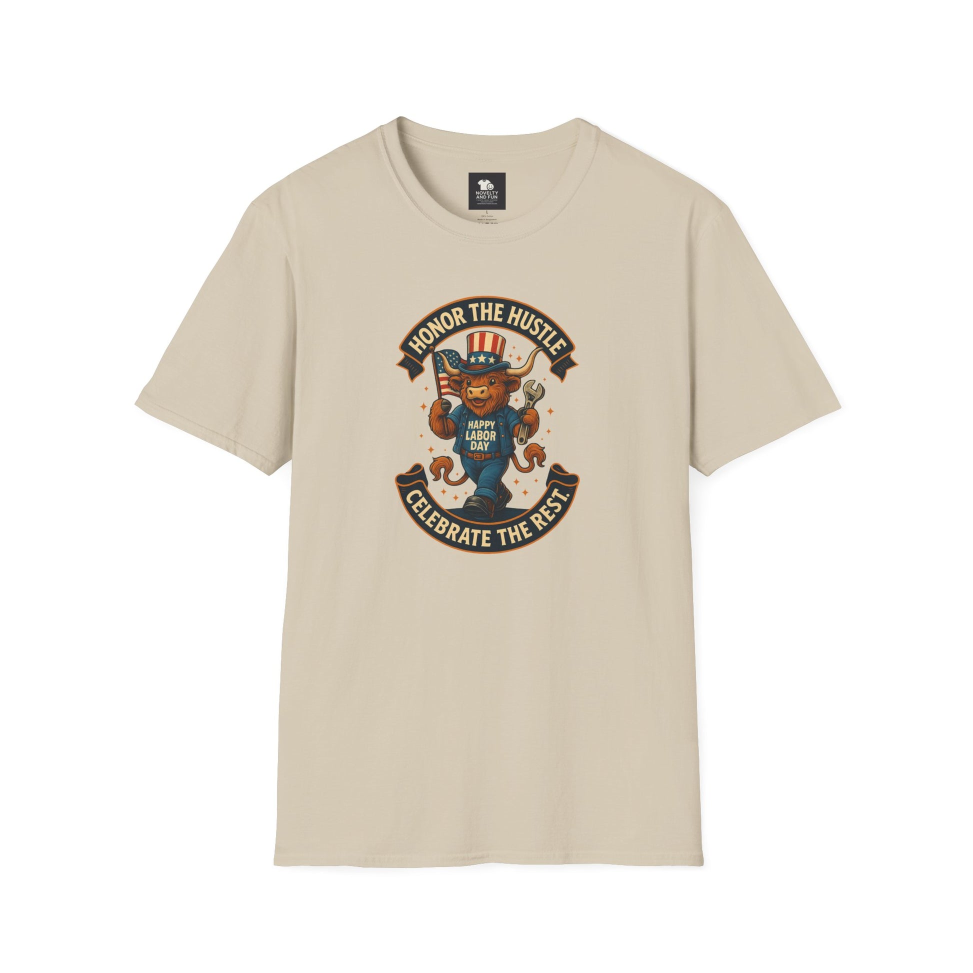 Celebrate Labor Day with Our Happy Highland Cow T-Shirt!
