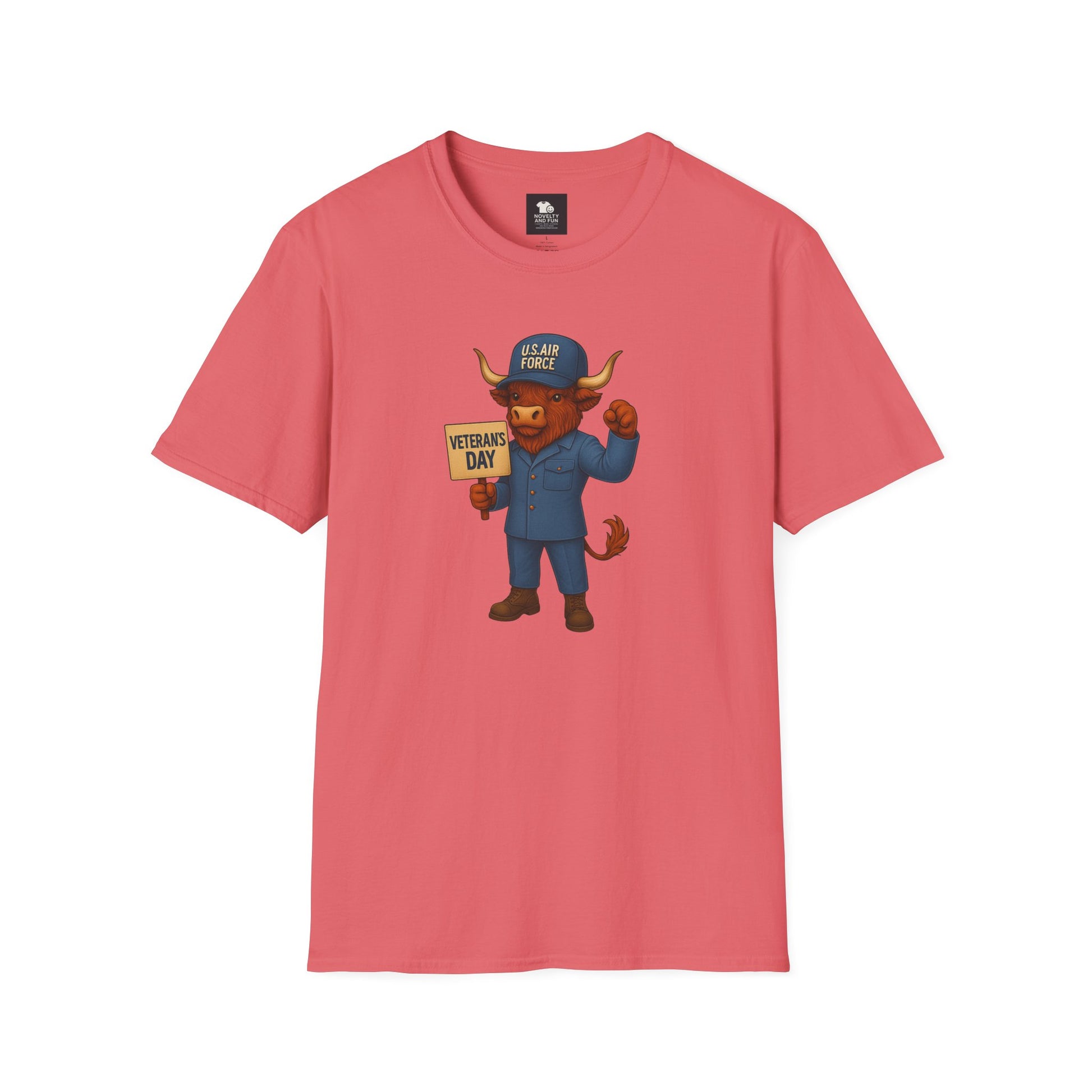 Air Force Veteran's Day Highland Cow T-Shirt