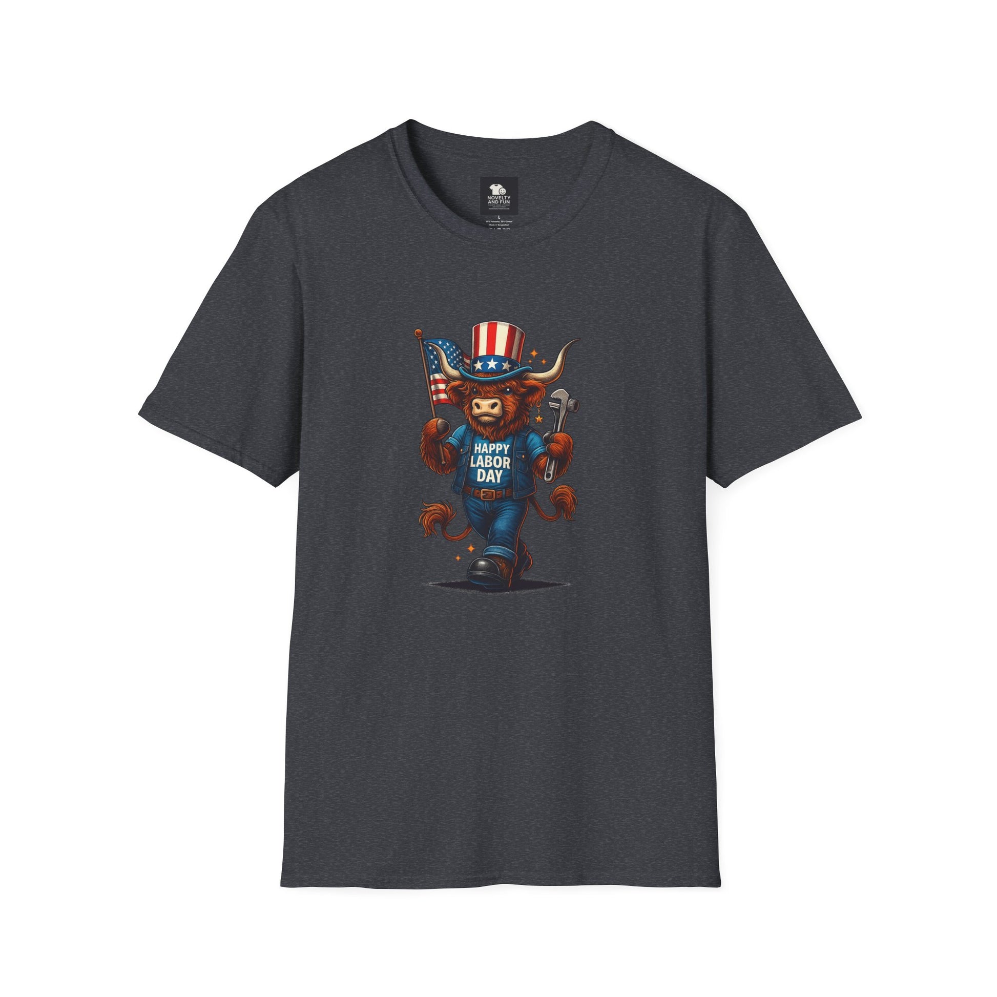 Happy Labor Day Highland Cow T-Shirt