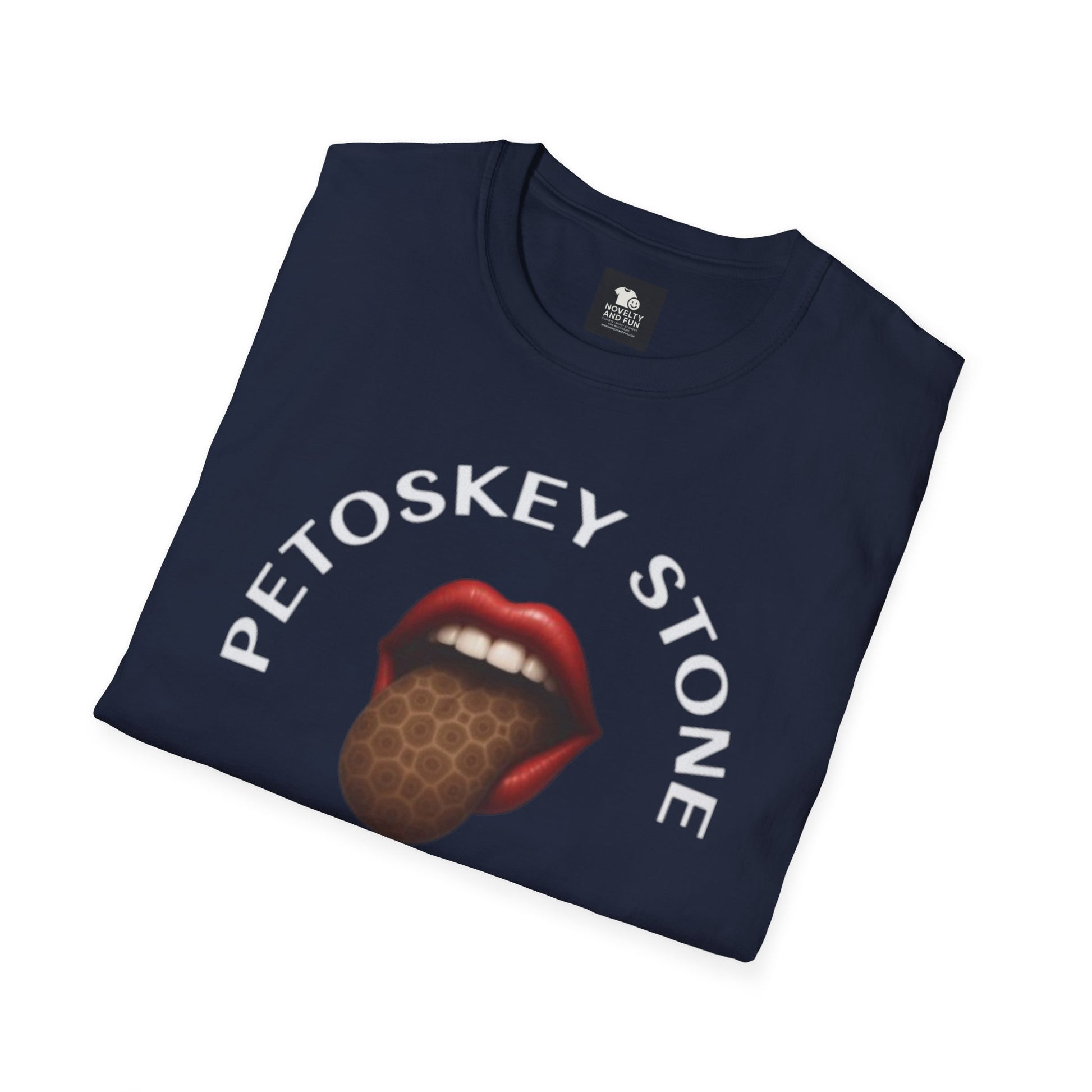 Graphic Tee with Petoskey Stone Licker! Michigan Lake Style