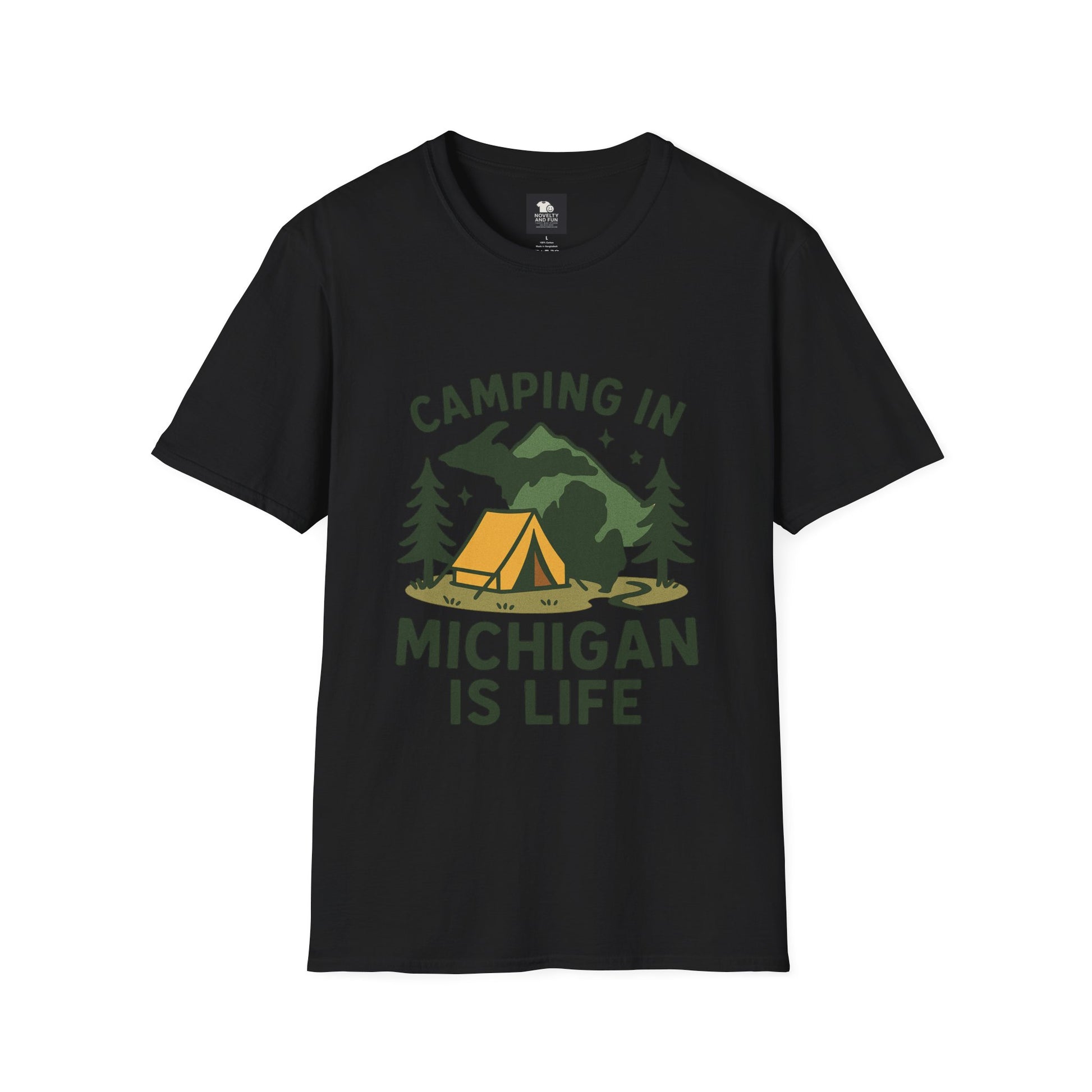 Michigan Camping Is Life T-Shirt - Outdoor Adventure Tee