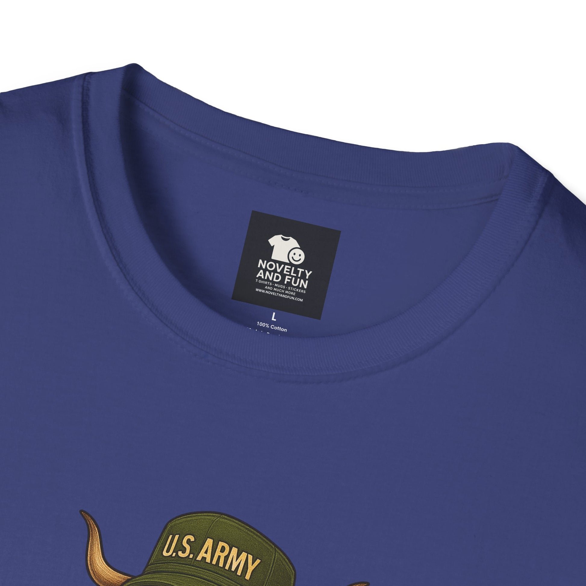 Veteran's Day Army Highland Cow T-Shirt