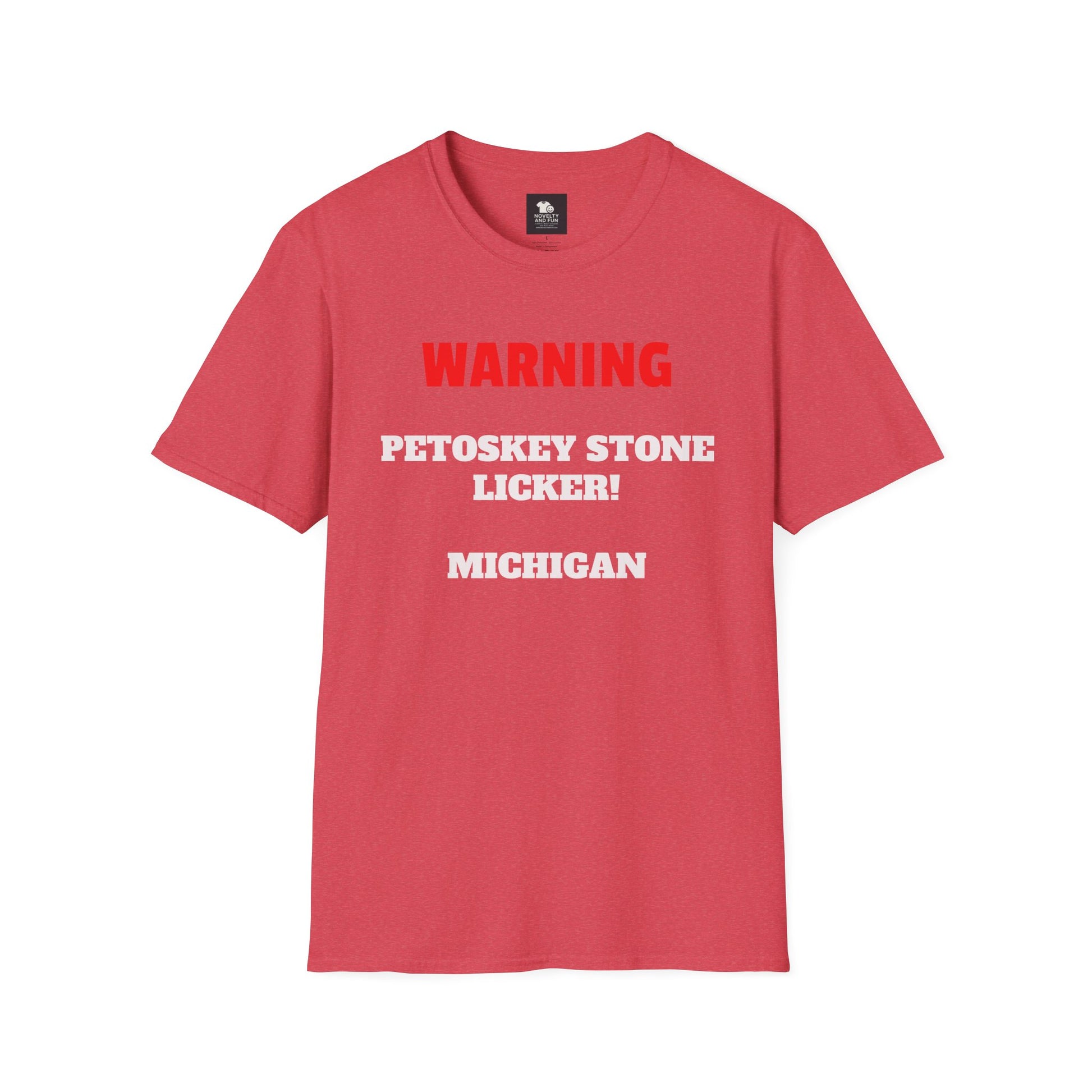 Petoskey Stone Licker Unisex Softstyle T-Shirt - Perfect for Michigan Lovers