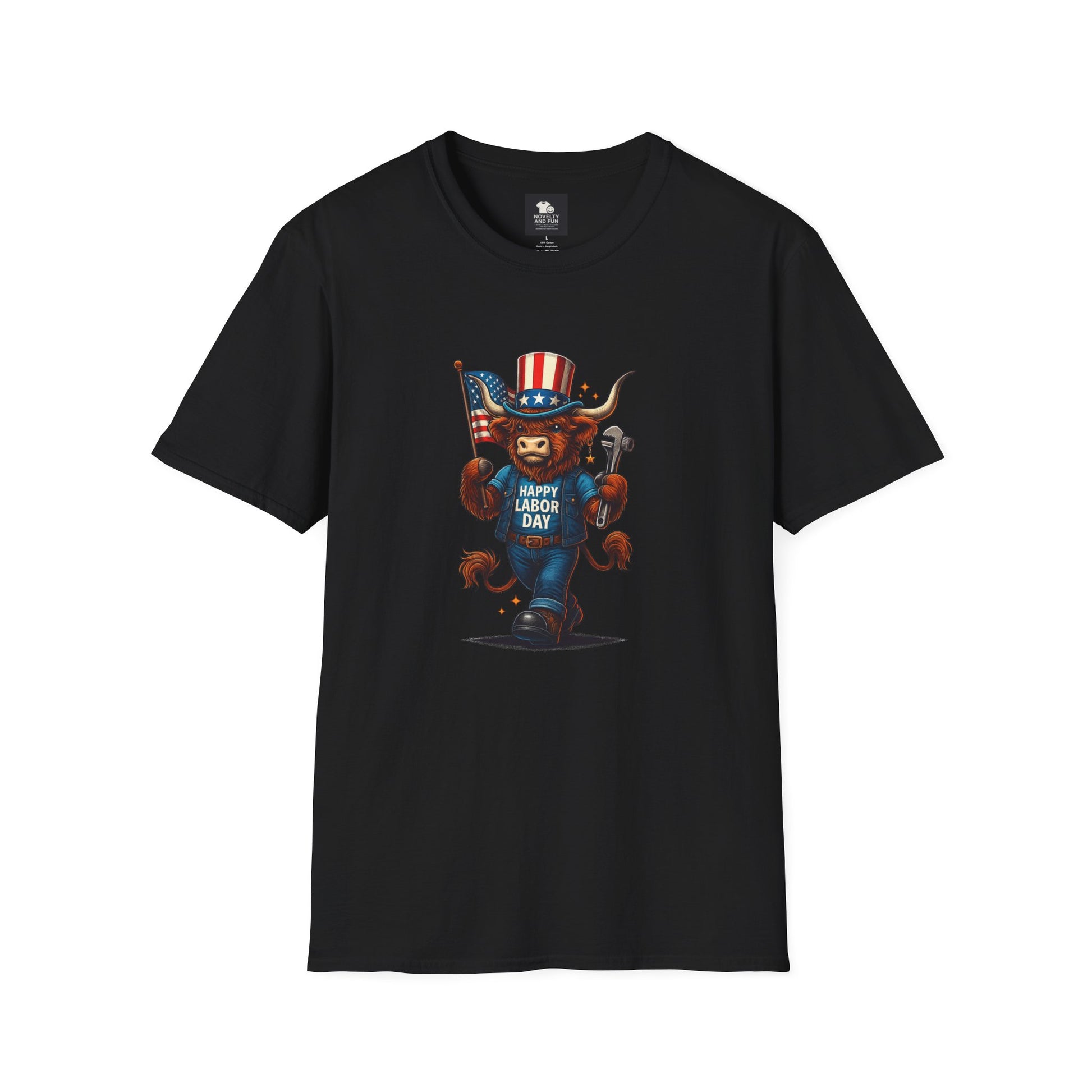 Happy Labor Day Highland Cow T-Shirt