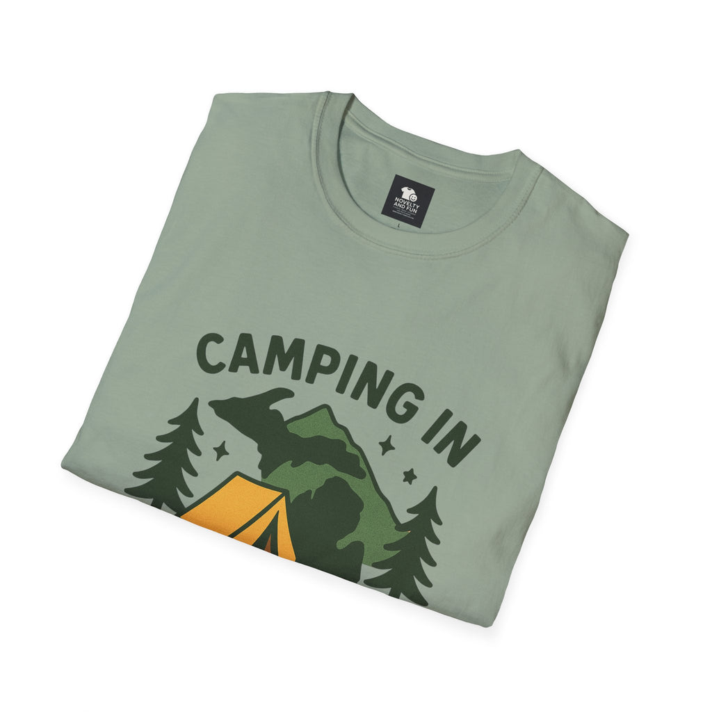 Michigan Camping Is Life T-Shirt - Outdoor Adventure Tee