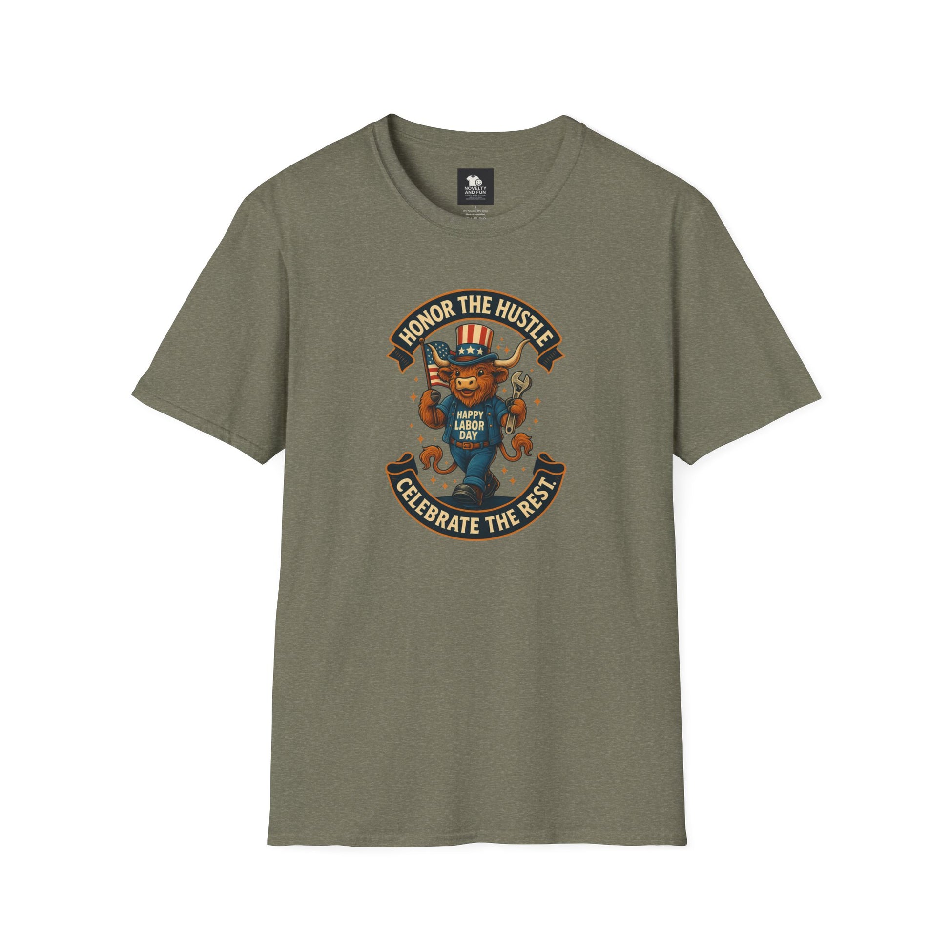 Celebrate Labor Day with Our Happy Highland Cow T-Shirt!
