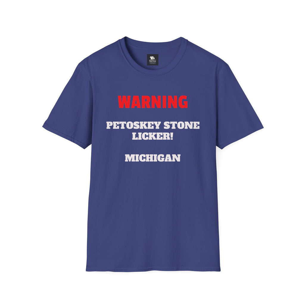 Petoskey Stone Licker Unisex Softstyle T-Shirt - Perfect for Michigan Lovers