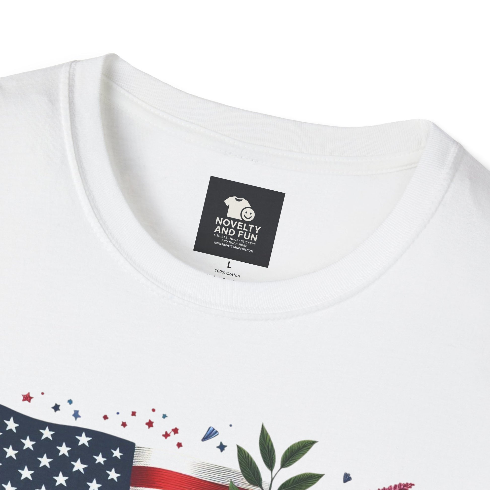 Labor Day Floral T-Shirt, Patriotic Tee