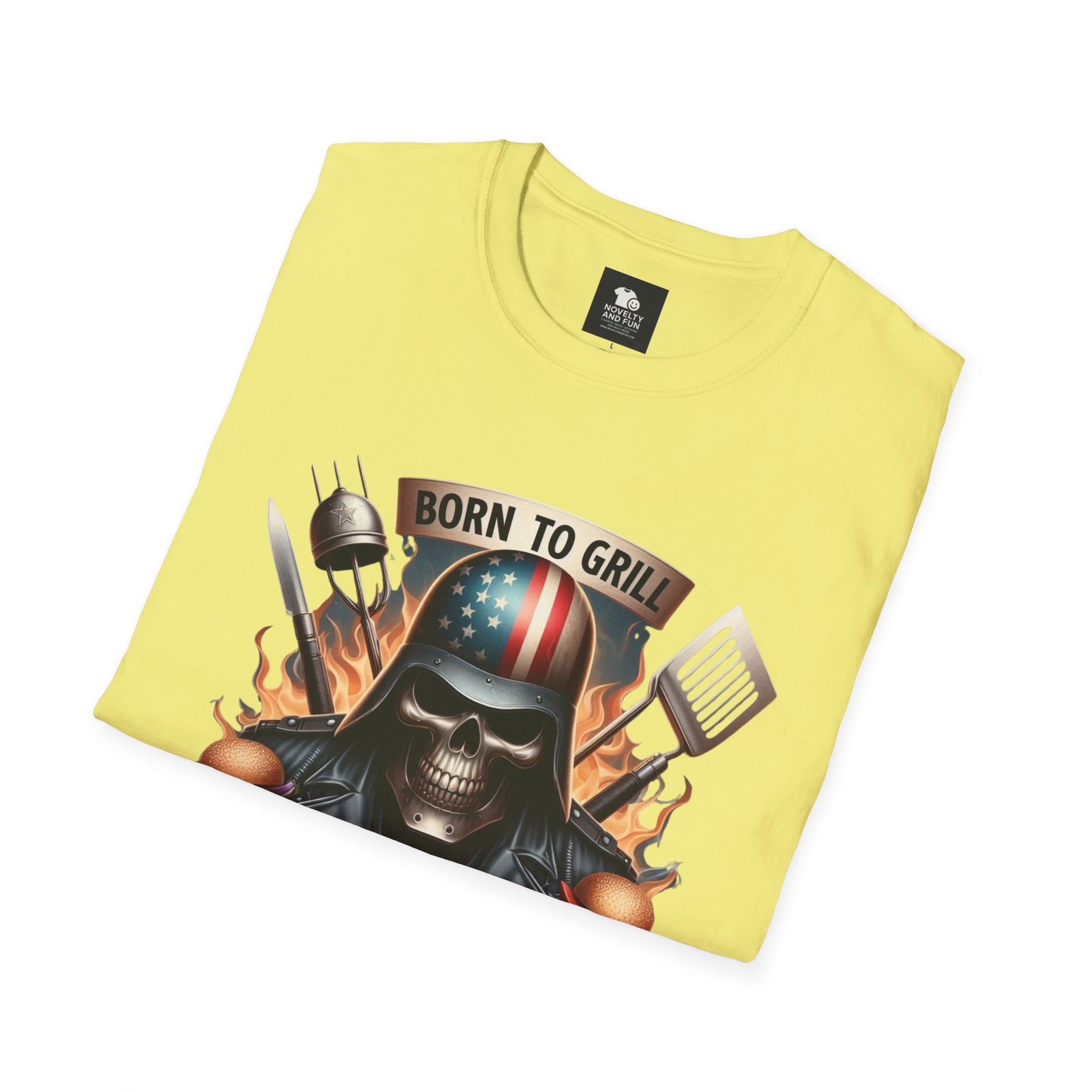 Born to Grill No. 1 Dad T-Shirt - Perfect Gift for Father's Day & BBQ Lovers