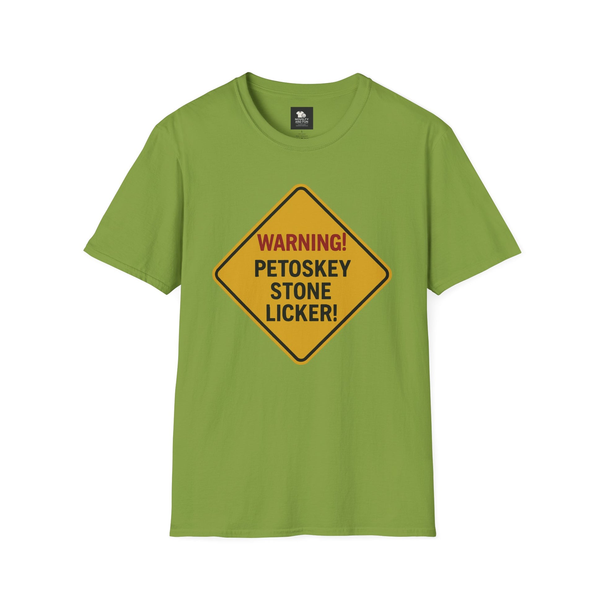 Warning! Contains Petoskey Stone Licker T-Shirt, Funny Gift, Unisex Tee, [...]
