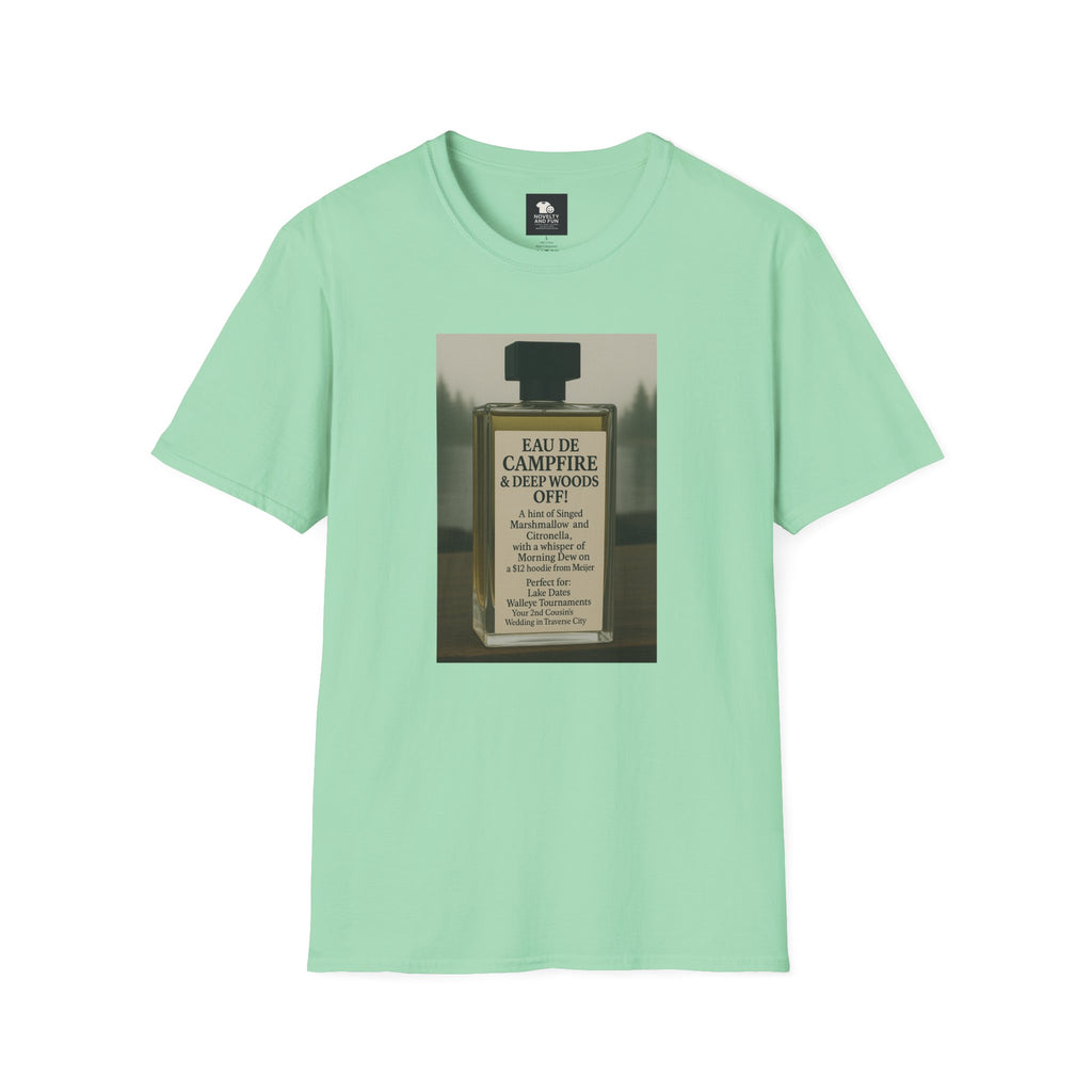 Campfire T-Shirt - Fun Michigan Camping Scent Tee