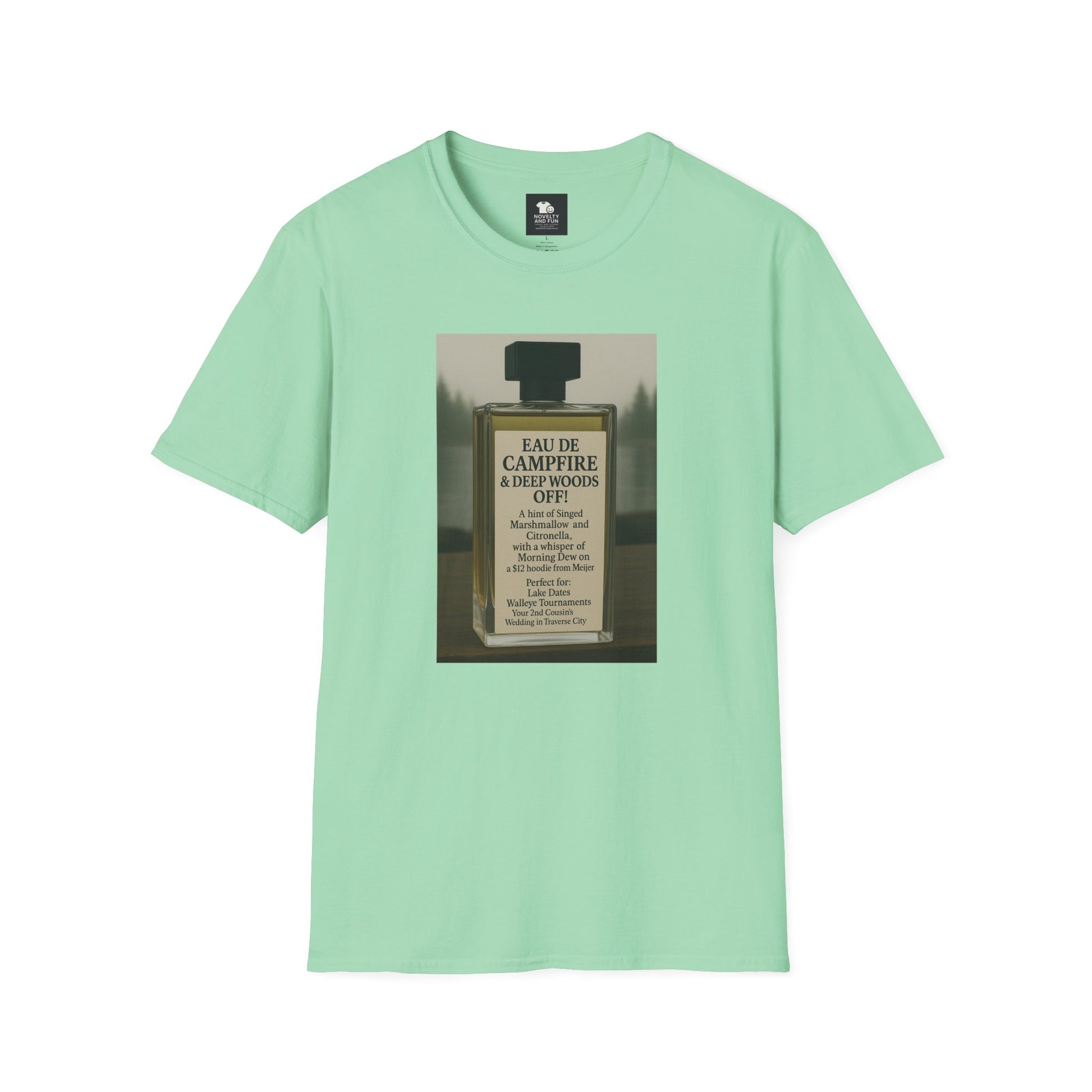 Campfire T-Shirt - Fun Michigan Camping Scent Tee
