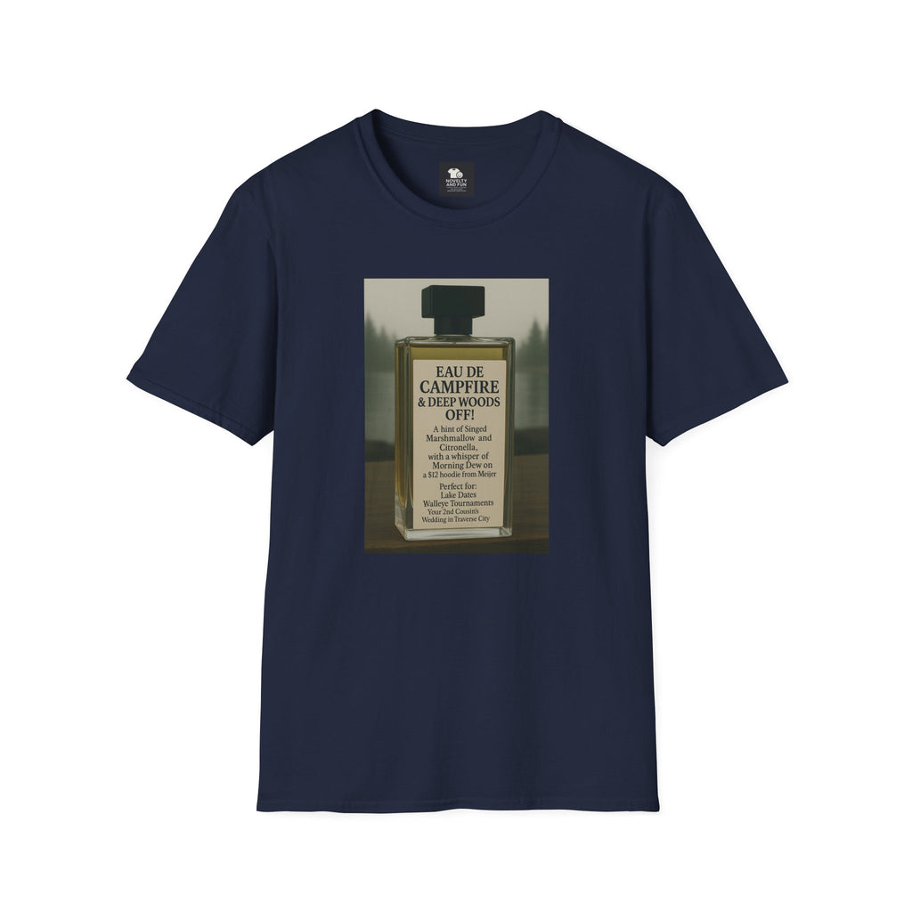 Campfire T-Shirt - Fun Michigan Camping Scent Tee