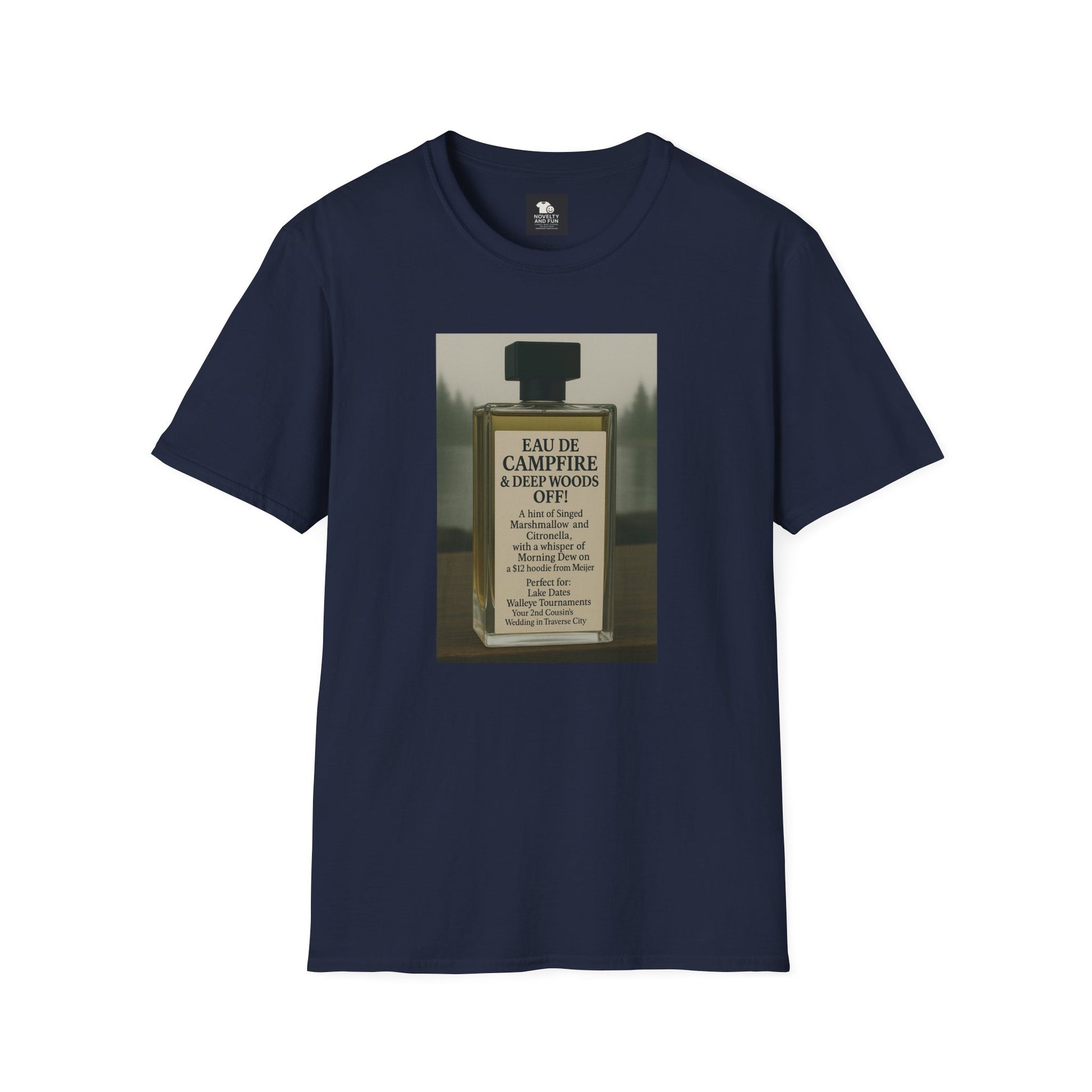 Campfire T-Shirt - Fun Michigan Camping Scent Tee