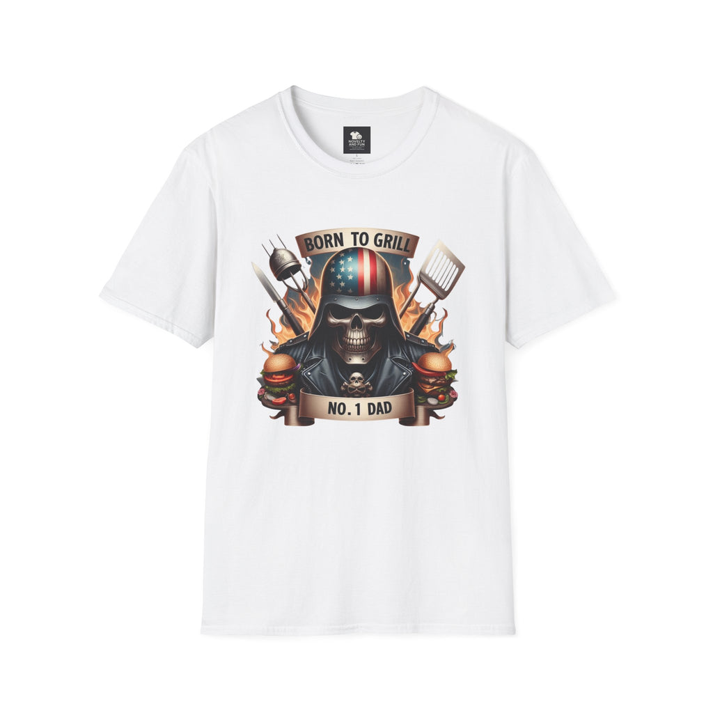Born to Grill No. 1 Dad T-Shirt - Perfect Gift for Father's Day & BBQ Lovers