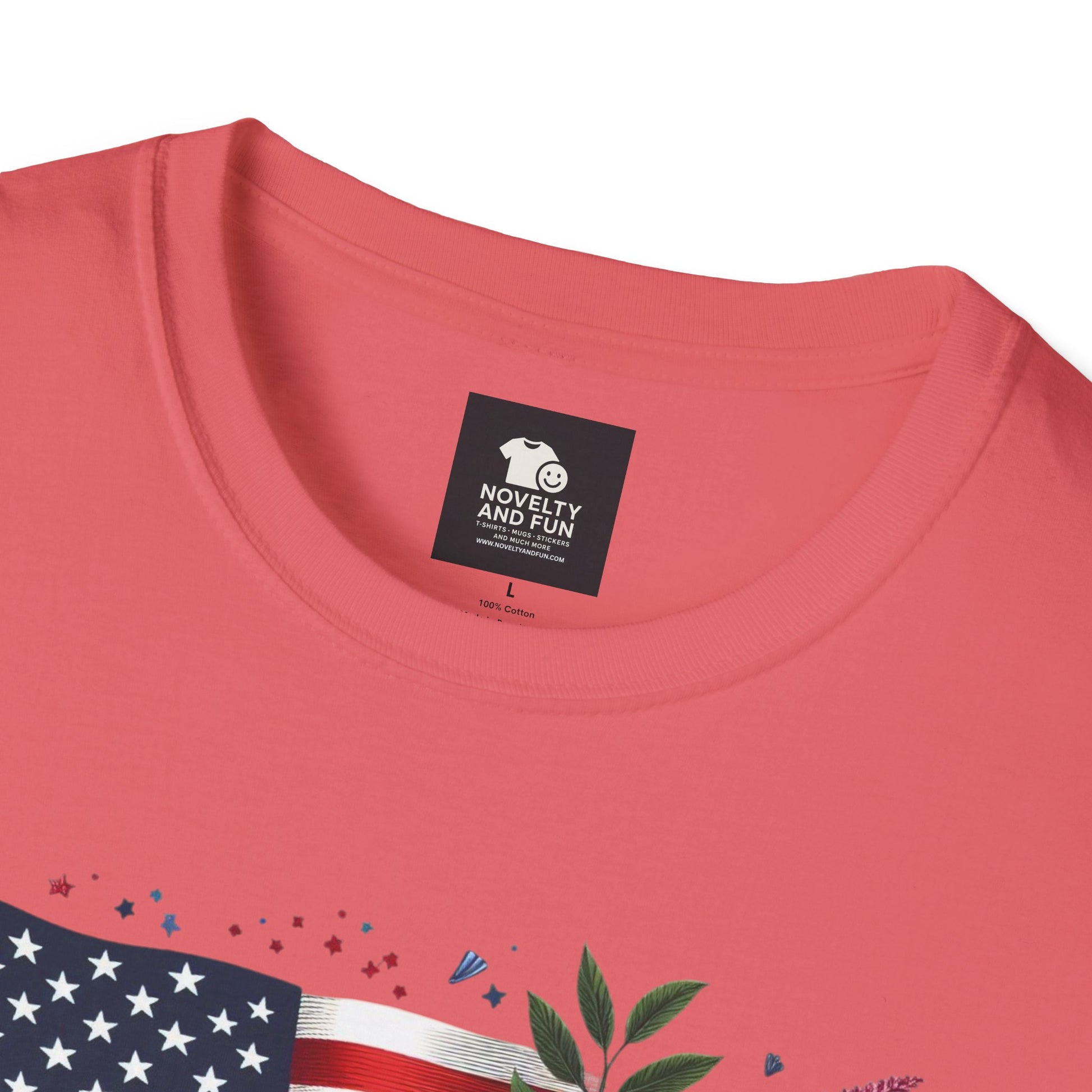 Labor Day Floral T-Shirt, Patriotic Tee