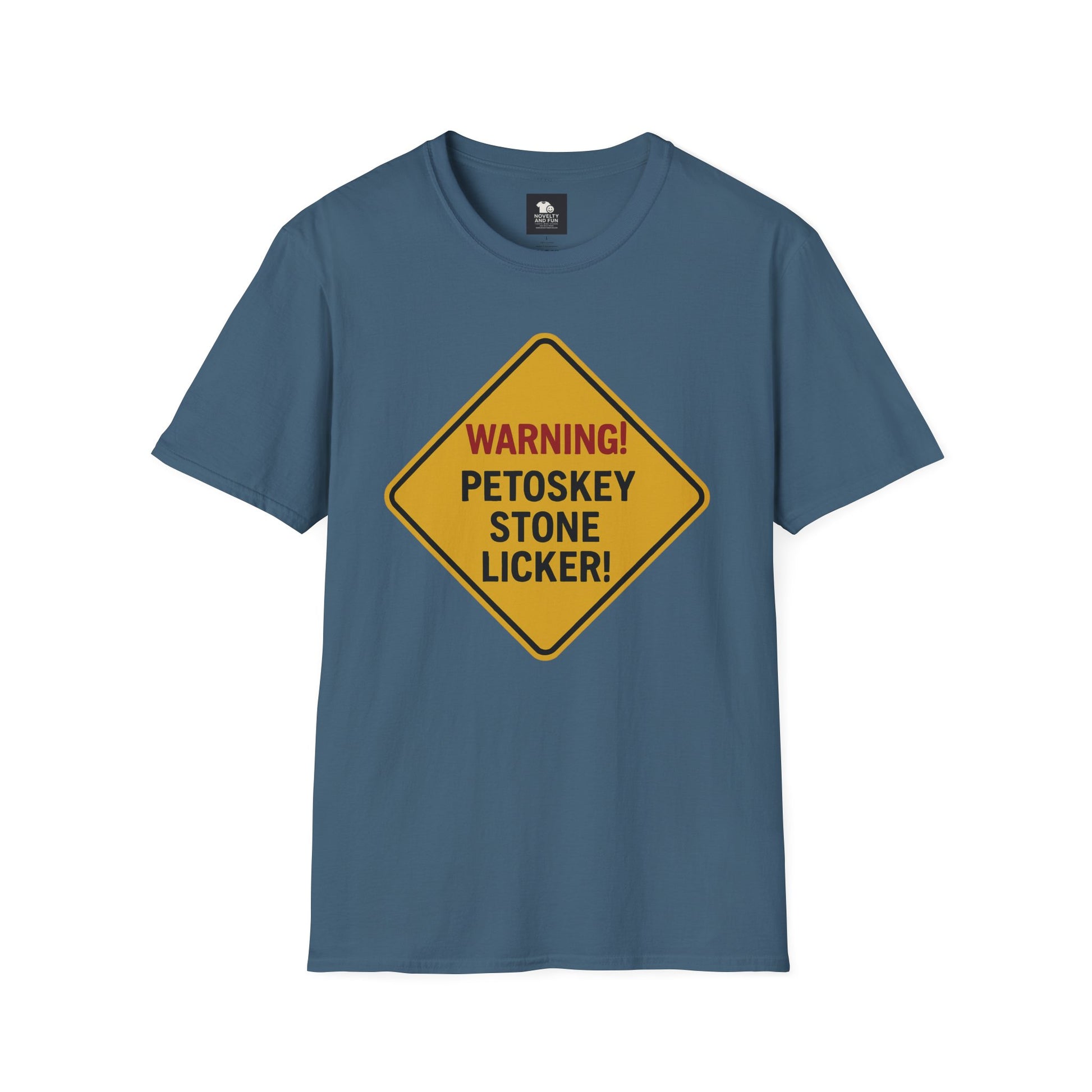 Warning! Contains Petoskey Stone Licker T-Shirt, Funny Gift, Unisex Tee, [...]