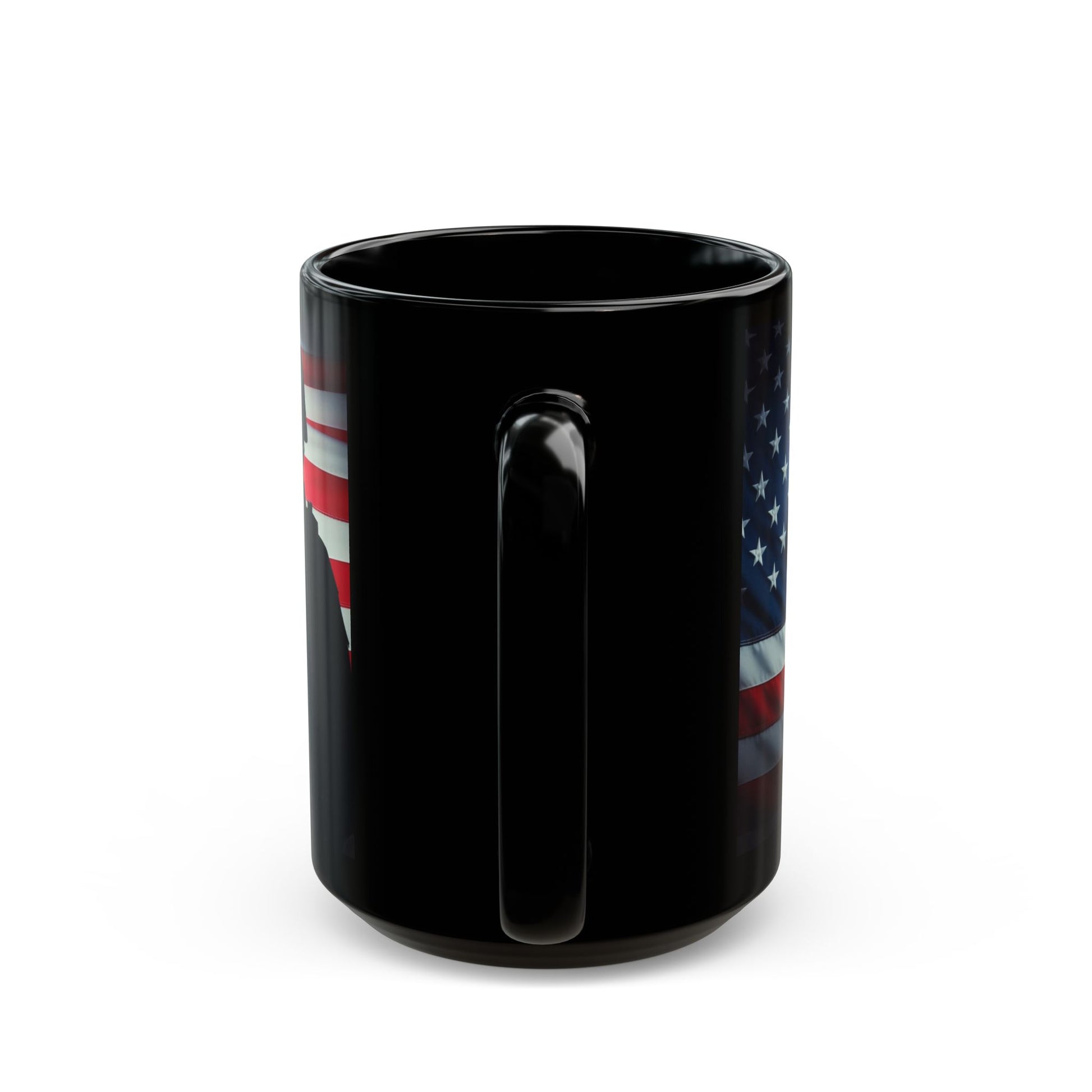 Salute to Service Black Mug - Veteran, Military Tribute, Coffee Lover Gift