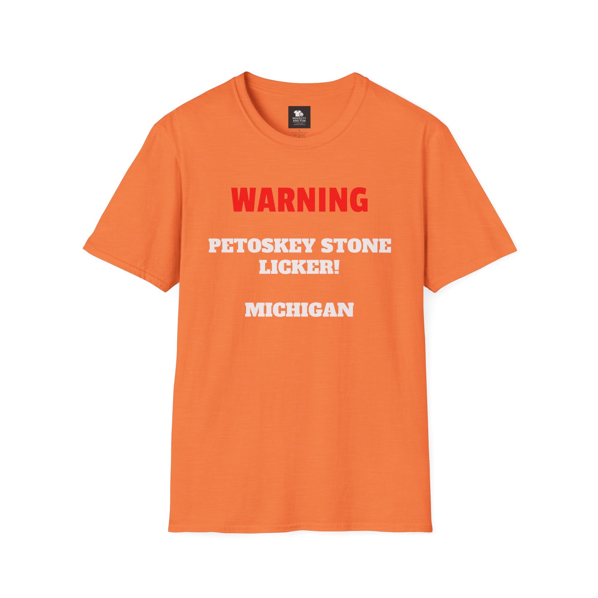 Petoskey Stone Licker Unisex Softstyle T-Shirt - Perfect for Michigan Lovers