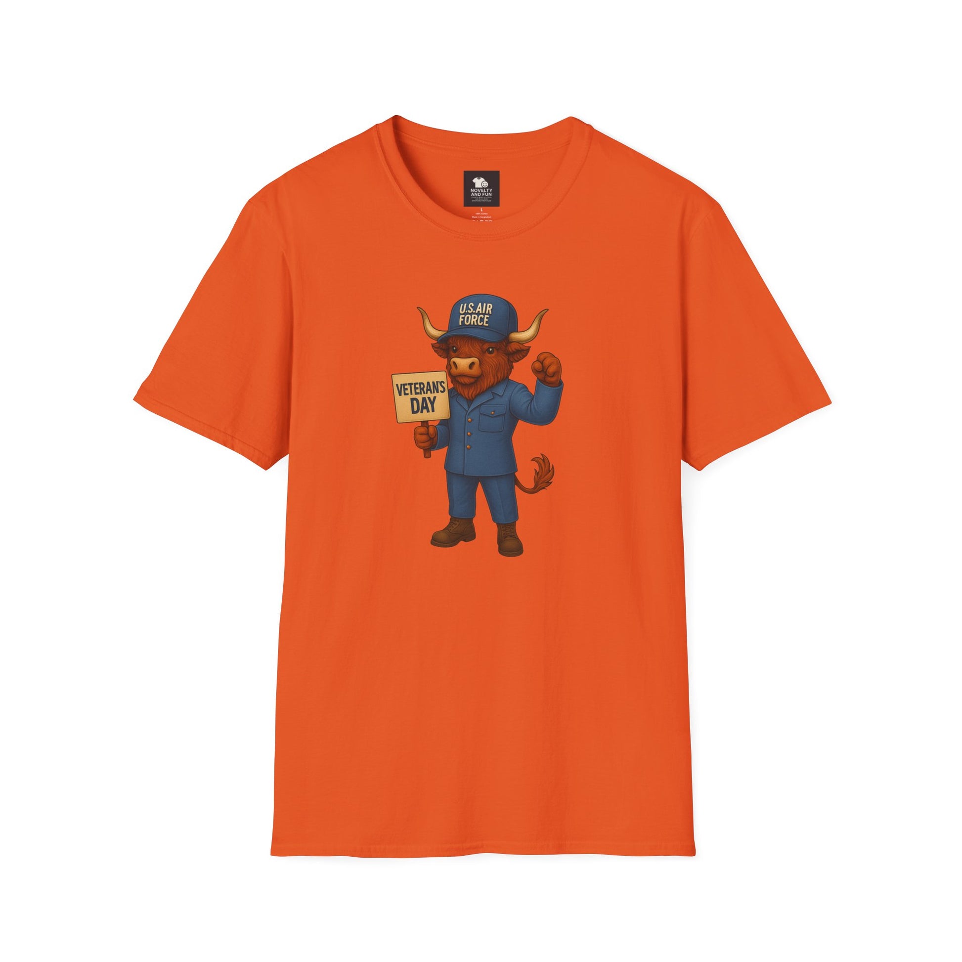 Air Force Veteran's Day Highland Cow T-Shirt