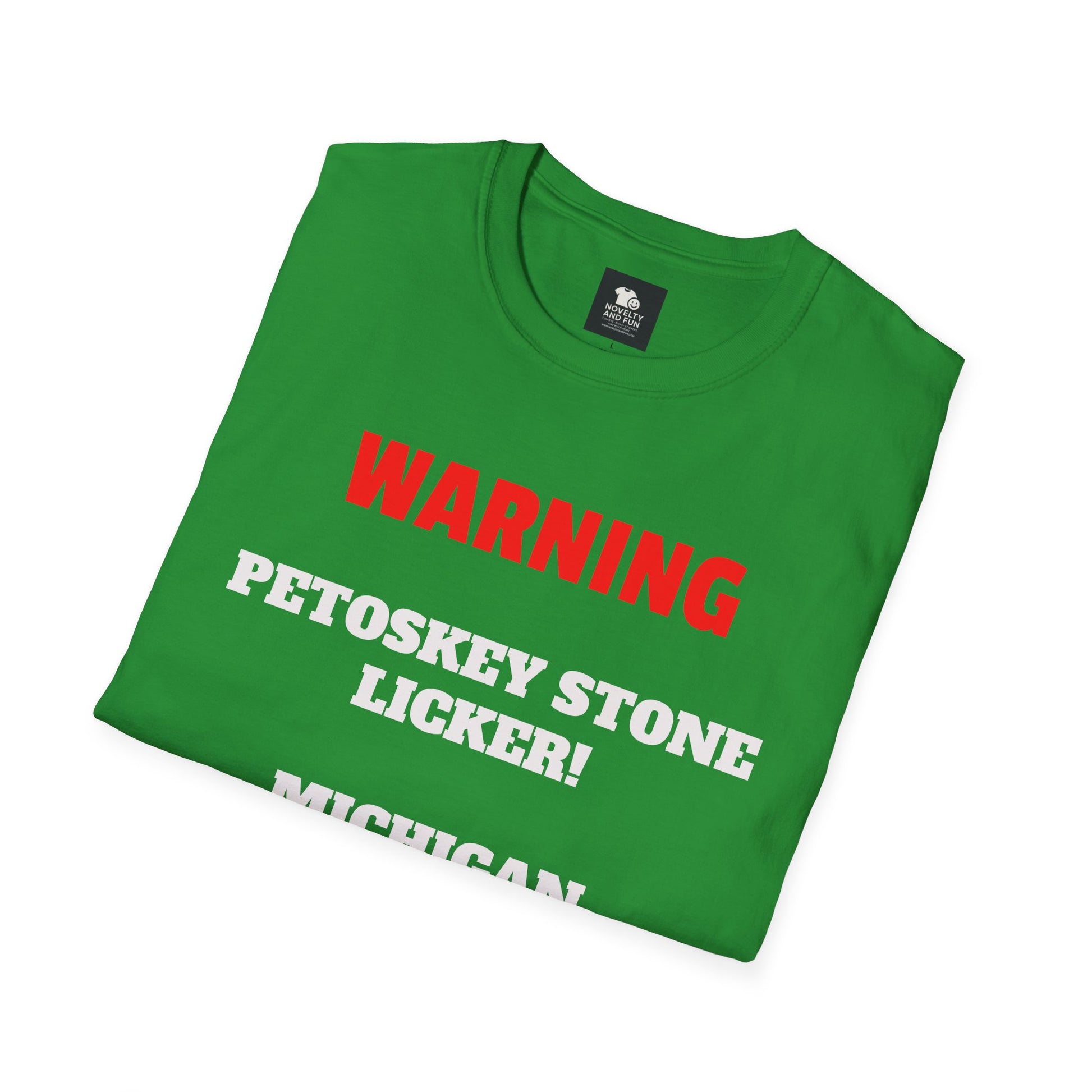 Petoskey Stone Licker Unisex Softstyle T-Shirt - Perfect for Michigan Lovers
