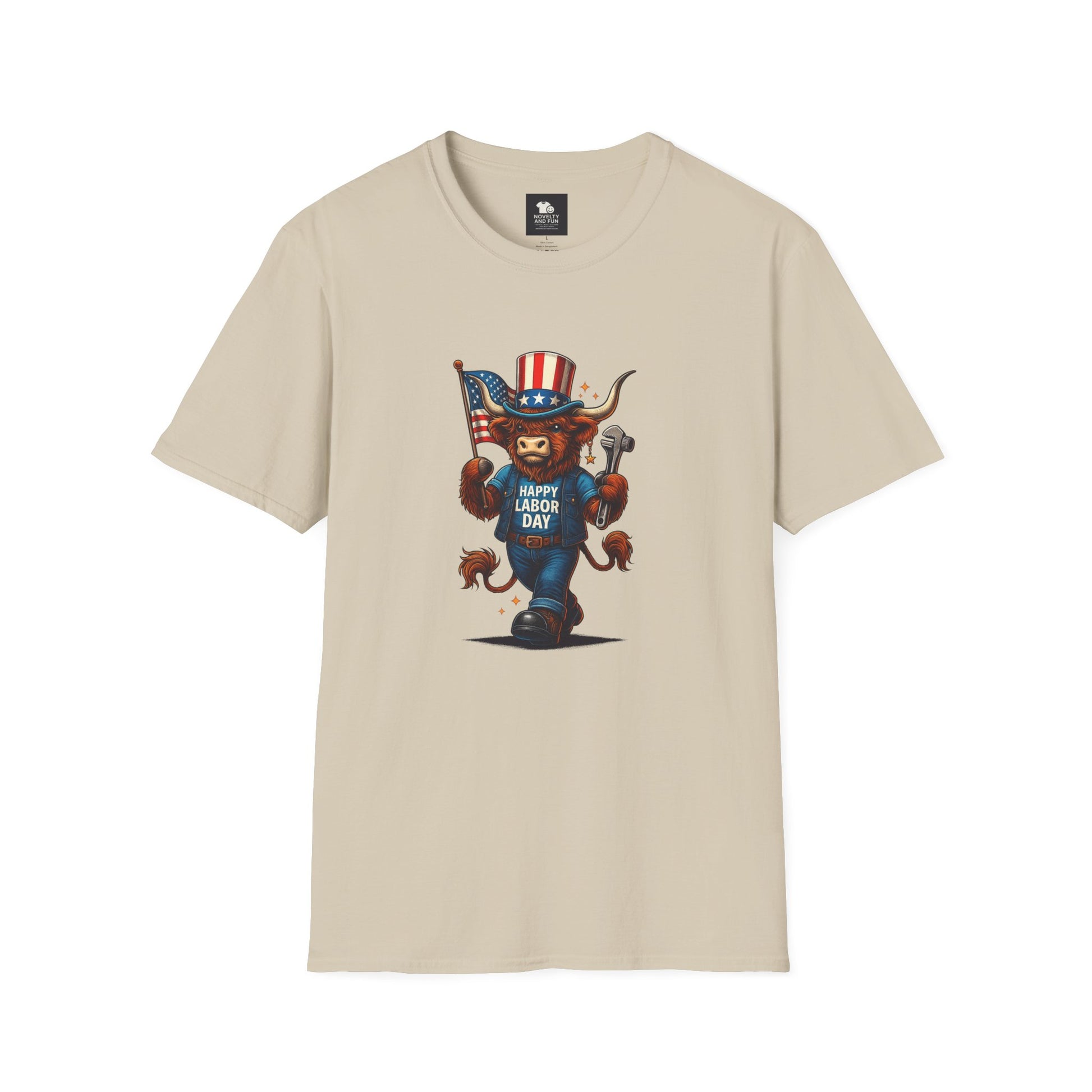 Happy Labor Day Highland Cow T-Shirt