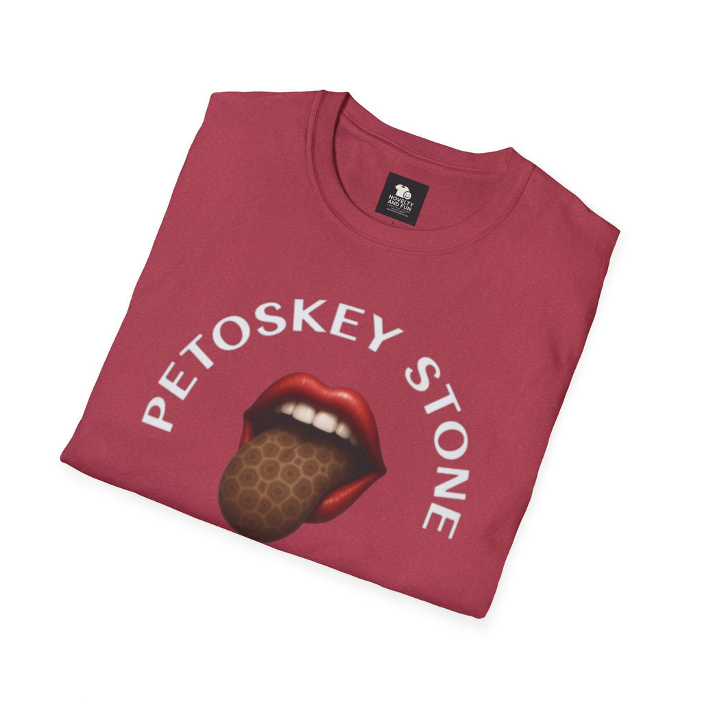 Graphic Tee with Petoskey Stone Licker! Michigan Lake Style