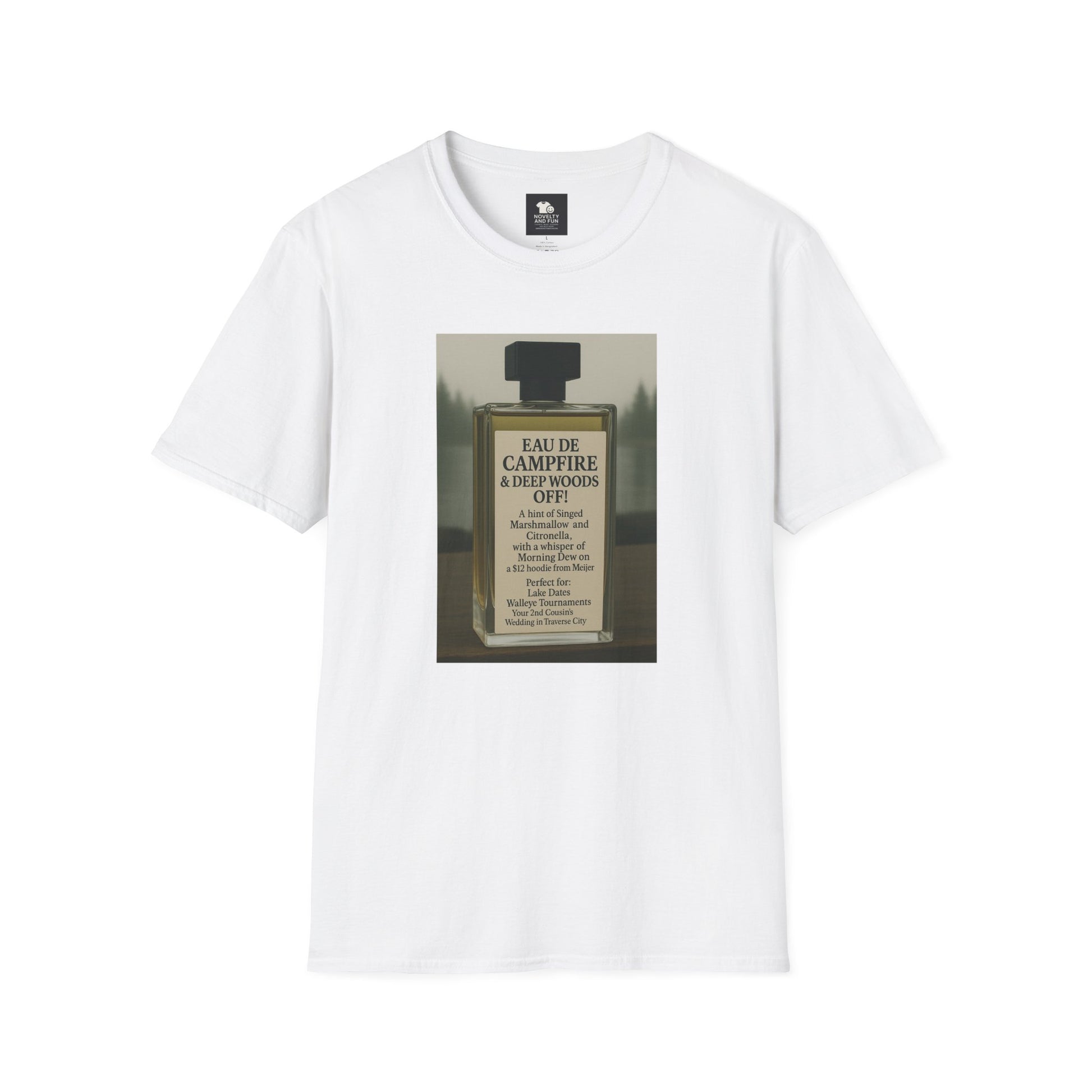 Campfire T-Shirt - Fun Michigan Camping Scent Tee