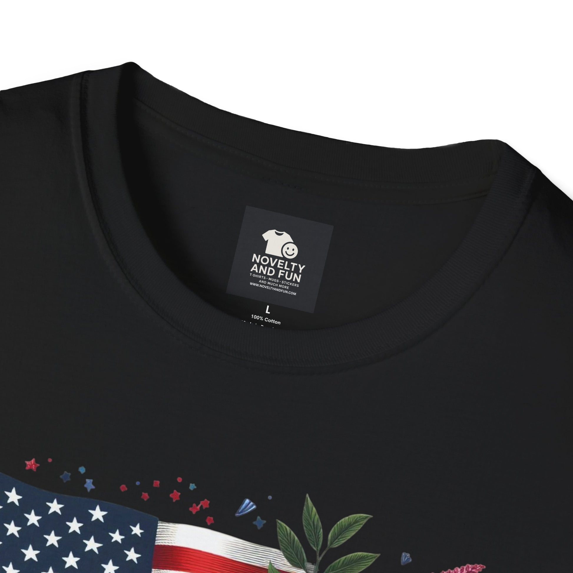 Labor Day Floral T-Shirt, Patriotic Tee