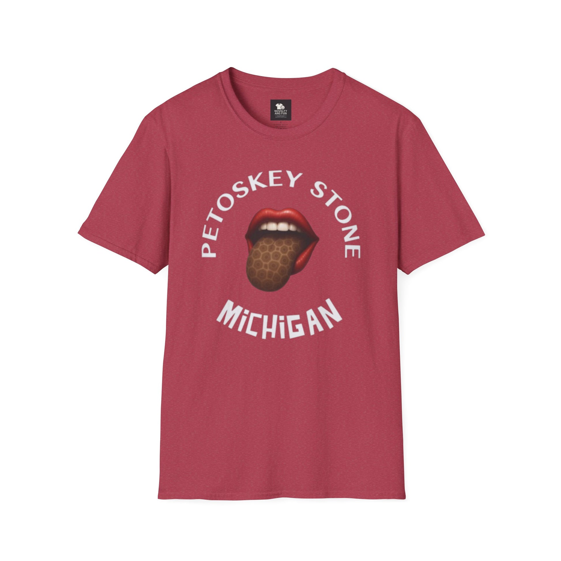 Graphic Tee with Petoskey Stone Licker! Michigan Lake Style