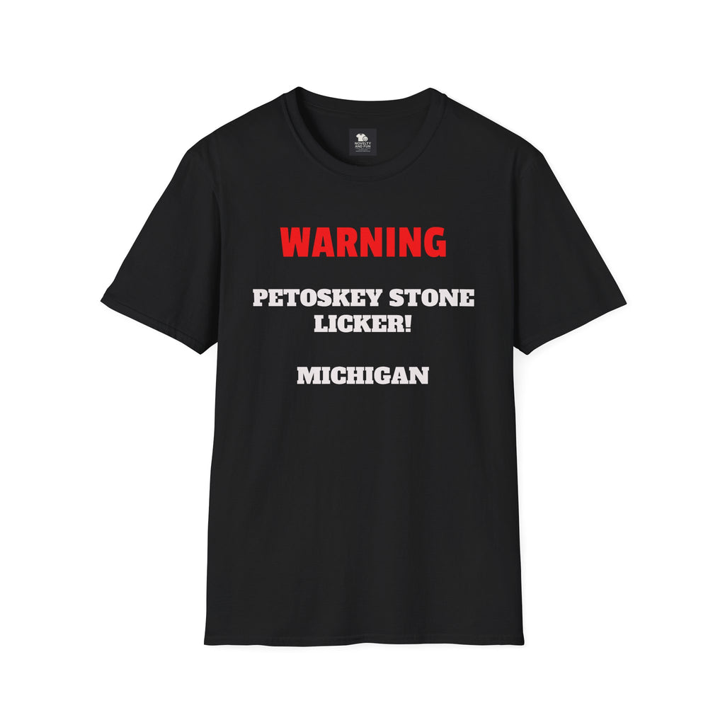 Petoskey Stone Licker Unisex Softstyle T-Shirt - Perfect for Michigan Lovers