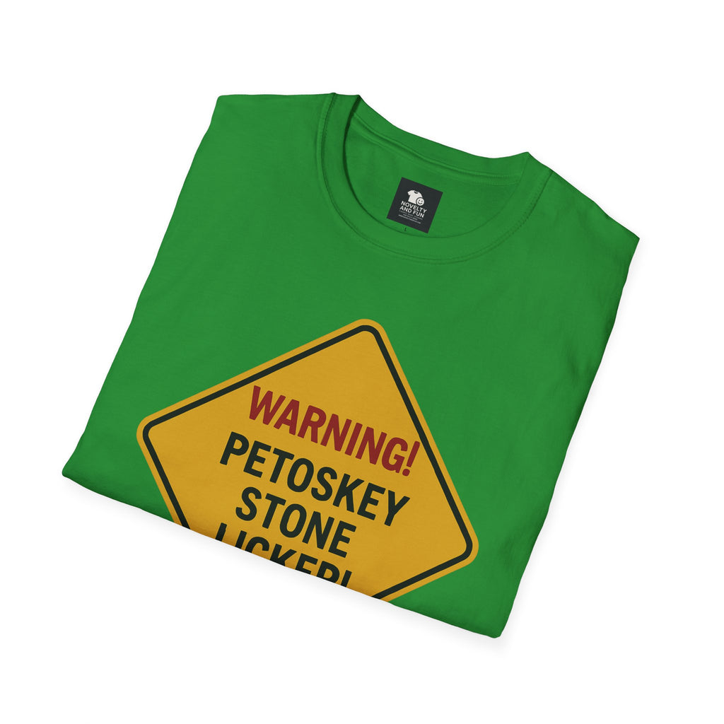 Warning! Contains Petoskey Stone Licker T-Shirt, Funny Gift, Unisex Tee, [...]