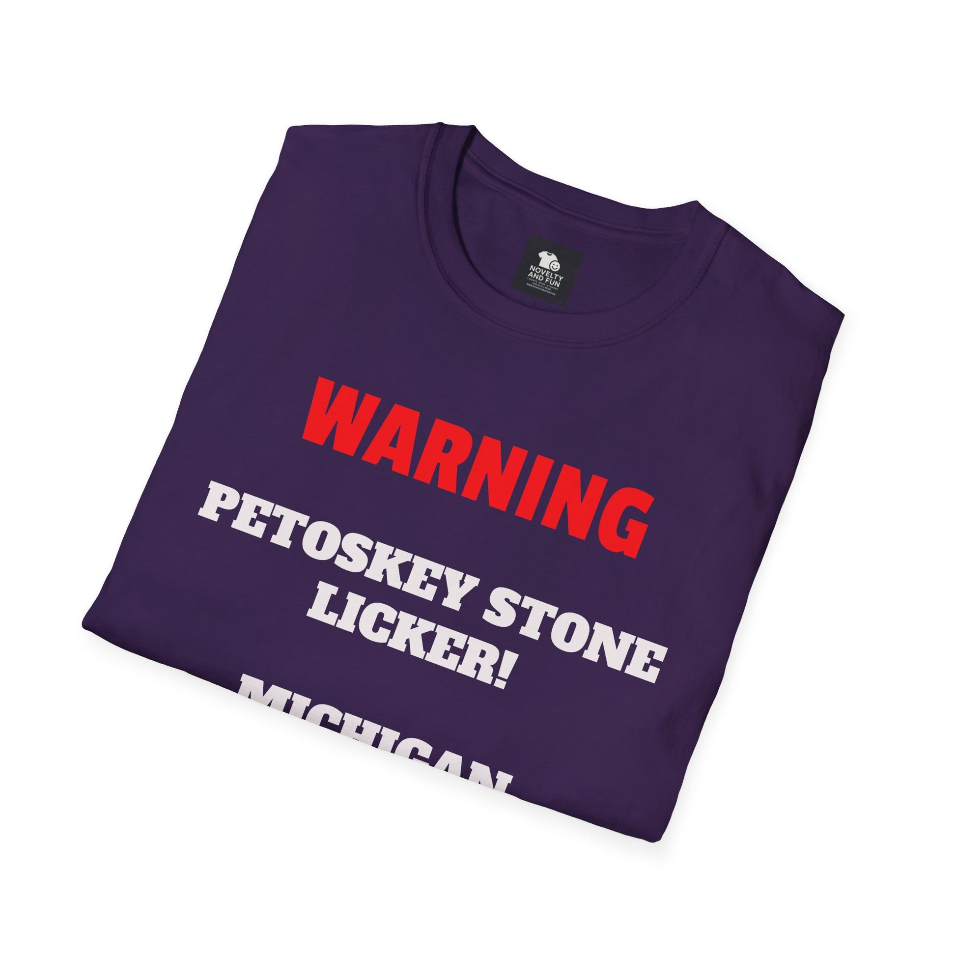 Petoskey Stone Licker Unisex Softstyle T-Shirt - Perfect for Michigan Lovers