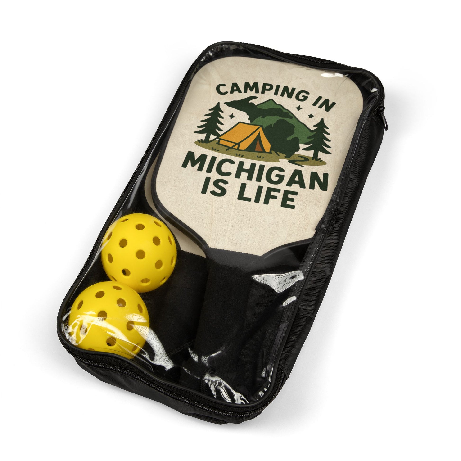 Pickleball Paddle Set, Adventure Gear for Outdoors Lovers, Fun Sports Gift, Outdoor Game Set, Camping Pickleball Kit