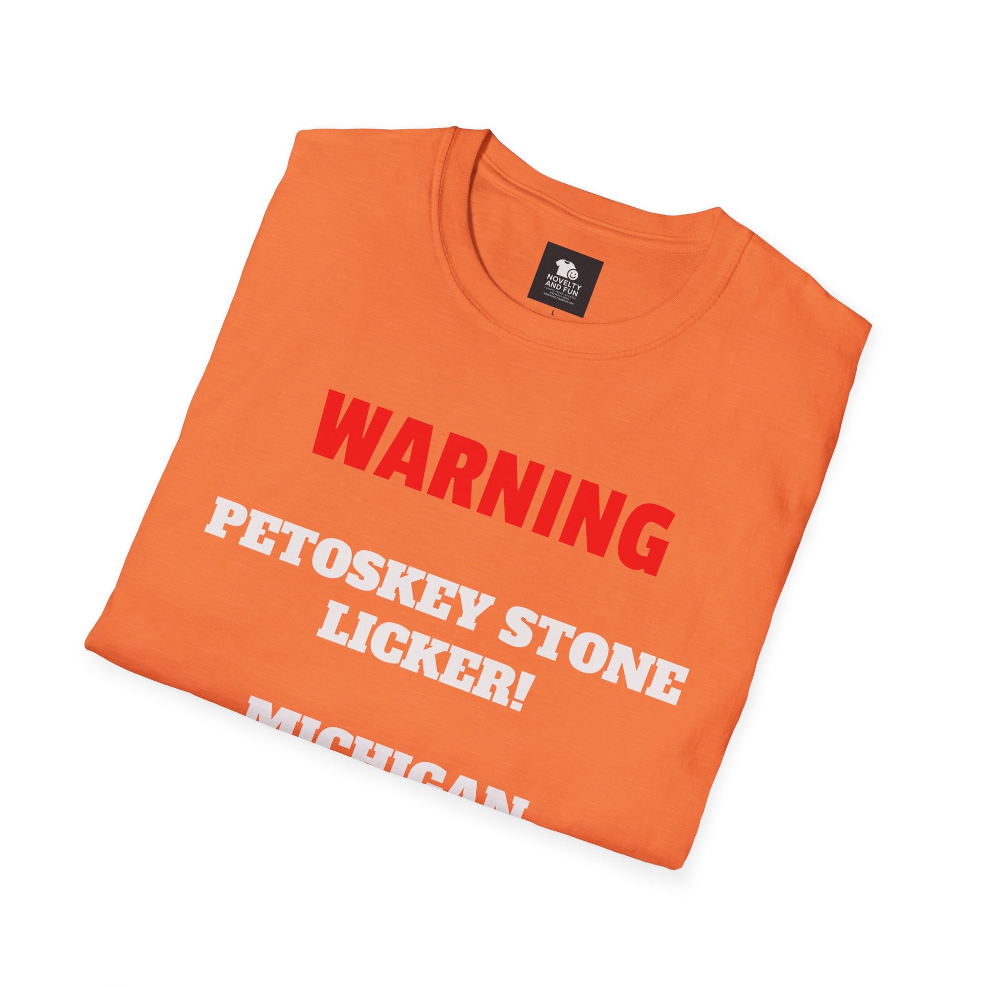 Petoskey Stone Licker Unisex Softstyle T-Shirt - Perfect for Michigan Lovers