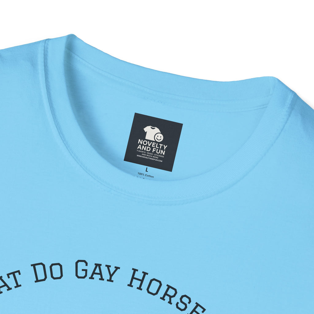 Rainbow Horse Humor T-Shirt, Gay Pride Tee, Funny Animal Shirt, LGBT Unisex