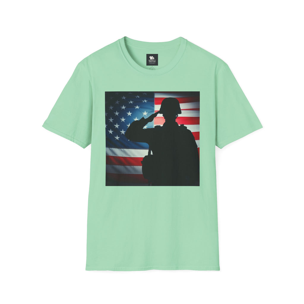 Salute to Service Unisex T-Shirt, Military Tribute Shirt, Patriotic Tee, Veteran Appreciation Gift, 4th of July Outfit, Americana Apparel