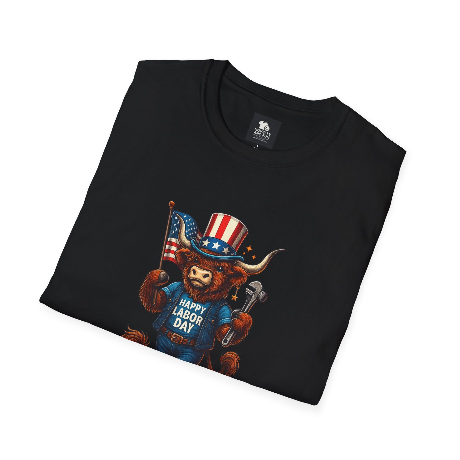 Happy Labor Day Highland Cow T-Shirt