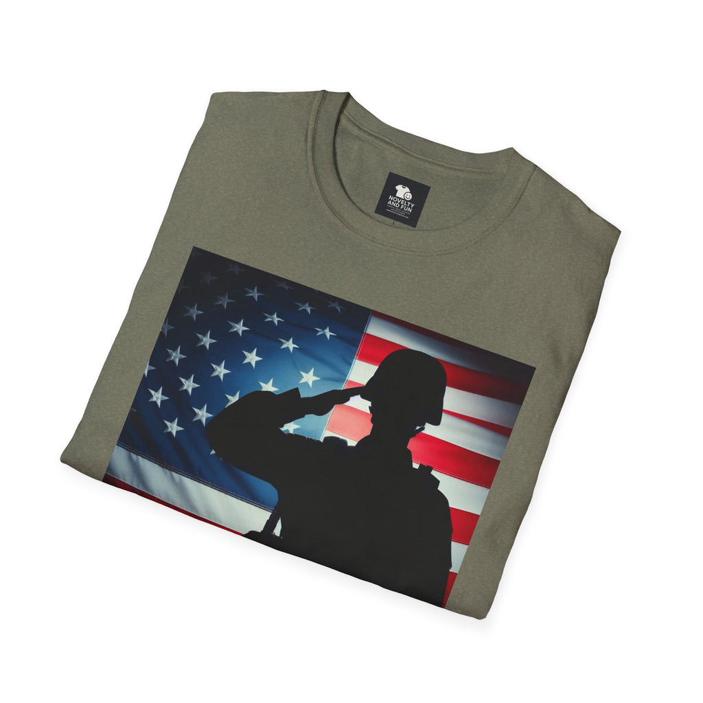 Salute to Service Unisex T-Shirt, Military Tribute Shirt, Patriotic Tee, Veteran Appreciation Gift, 4th of July Outfit, Americana Apparel