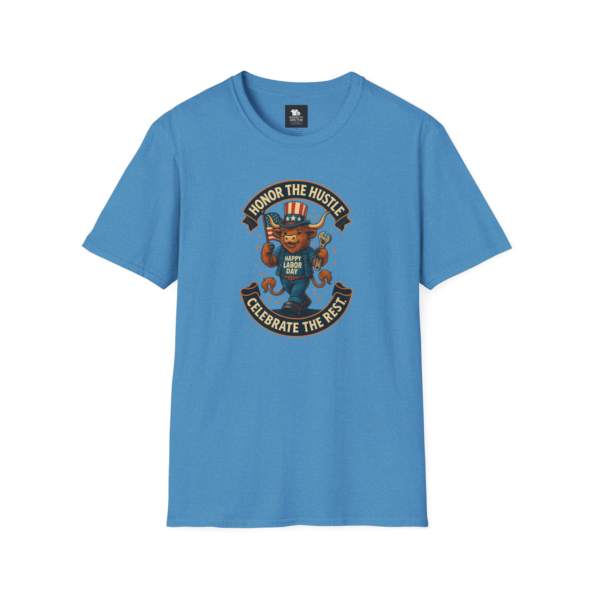 Celebrate Labor Day with Our Happy Highland Cow T-Shirt!
