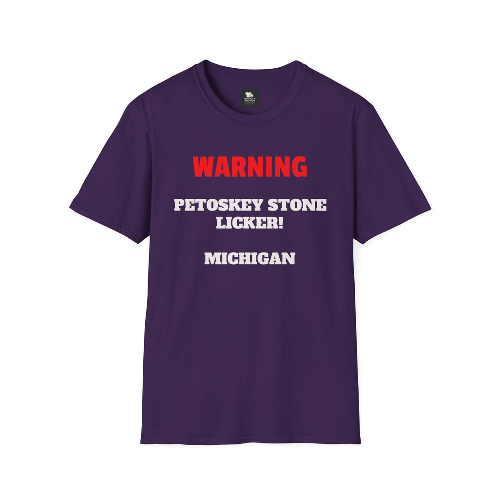 Petoskey Stone Licker Unisex Softstyle T-Shirt - Perfect for Michigan Lovers