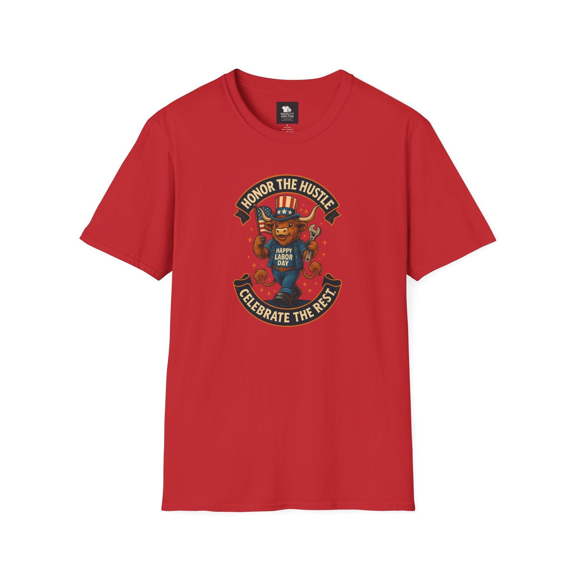 Celebrate Labor Day with Our Happy Highland Cow T-Shirt!