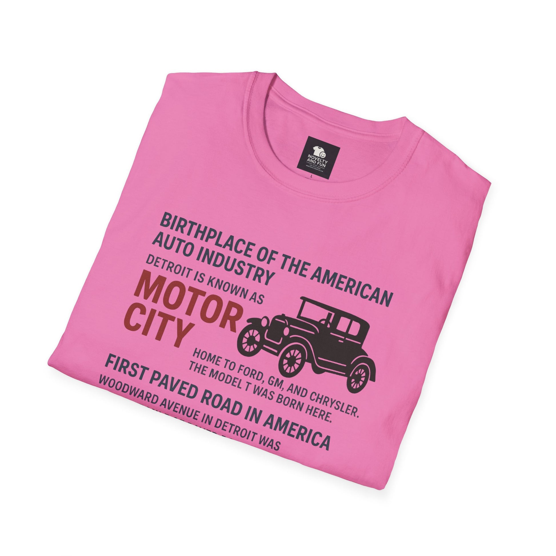 Motor City T-Shirt - Detroit Auto Heritage Vintage Car Lover Gift
