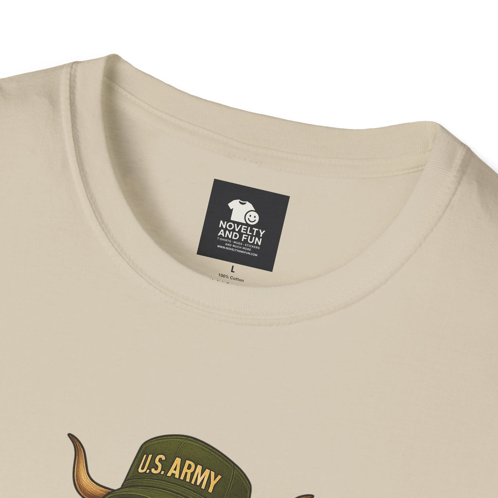 Veteran's Day Army Highland Cow T-Shirt