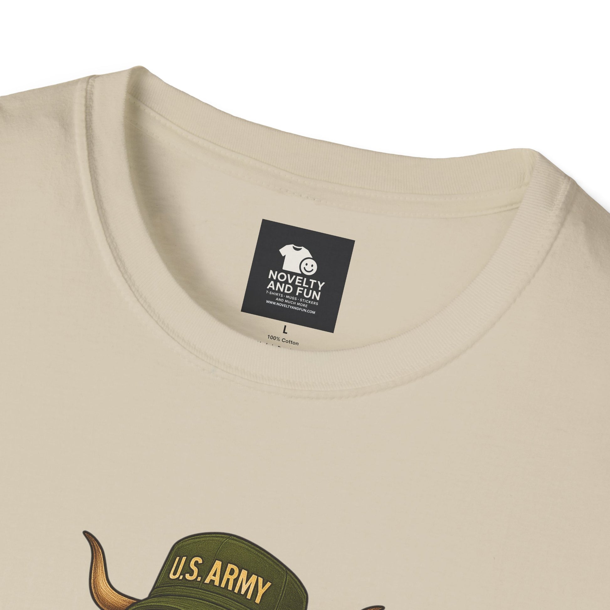 Veteran's Day Army Highland Cow T-Shirt