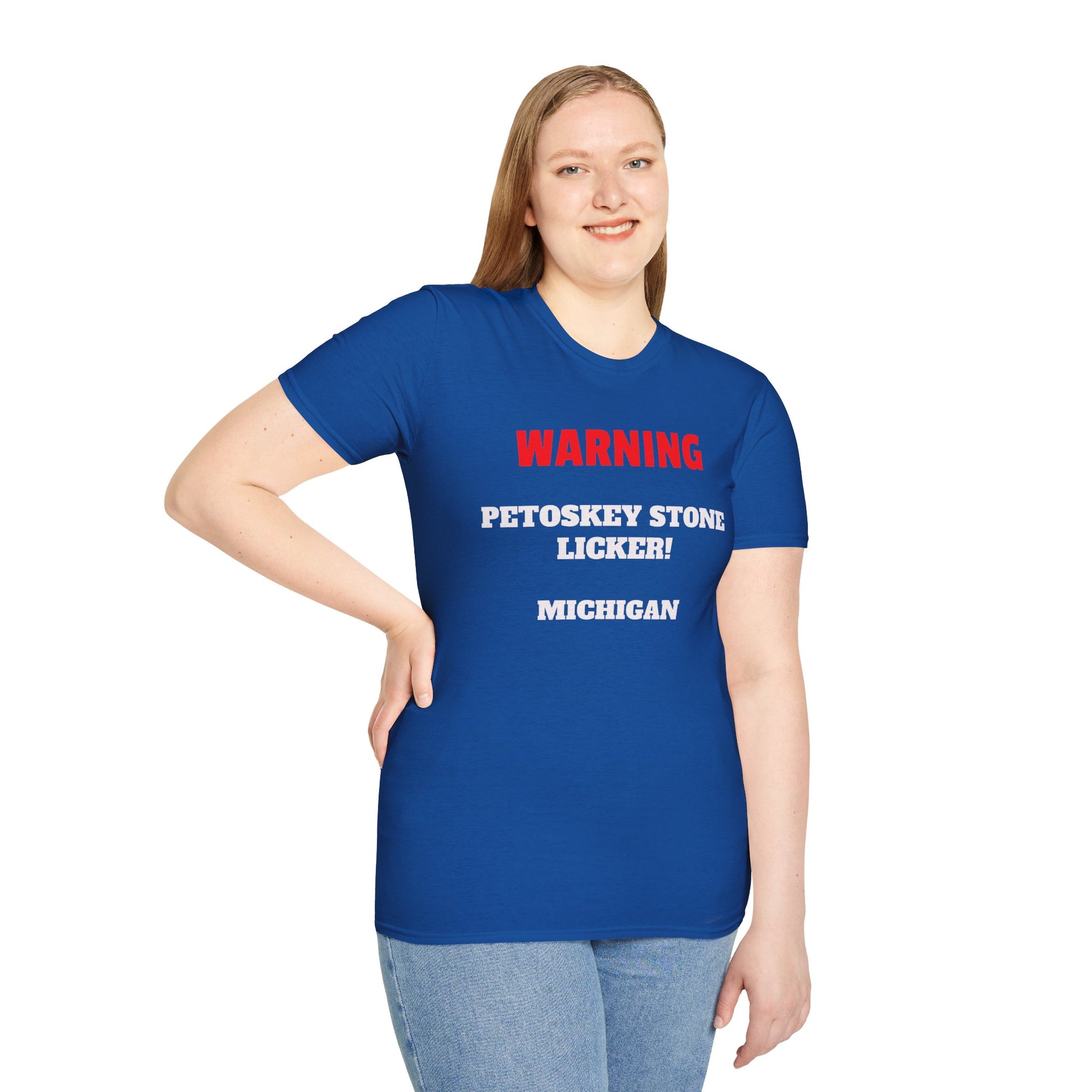 Petoskey Stone Licker Unisex Softstyle T-Shirt - Perfect for Michigan Lovers
