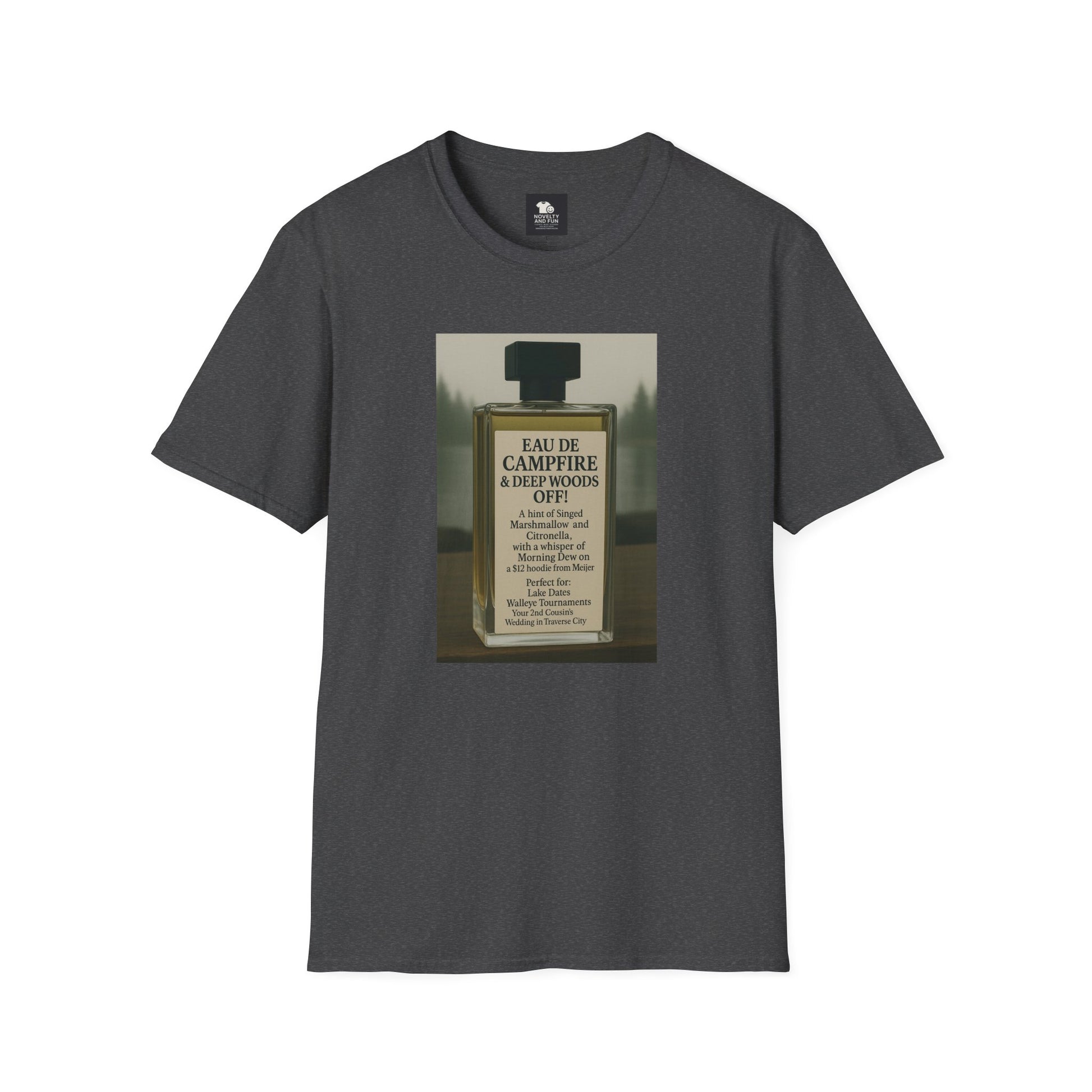 Campfire T-Shirt - Fun Michigan Camping Scent Tee