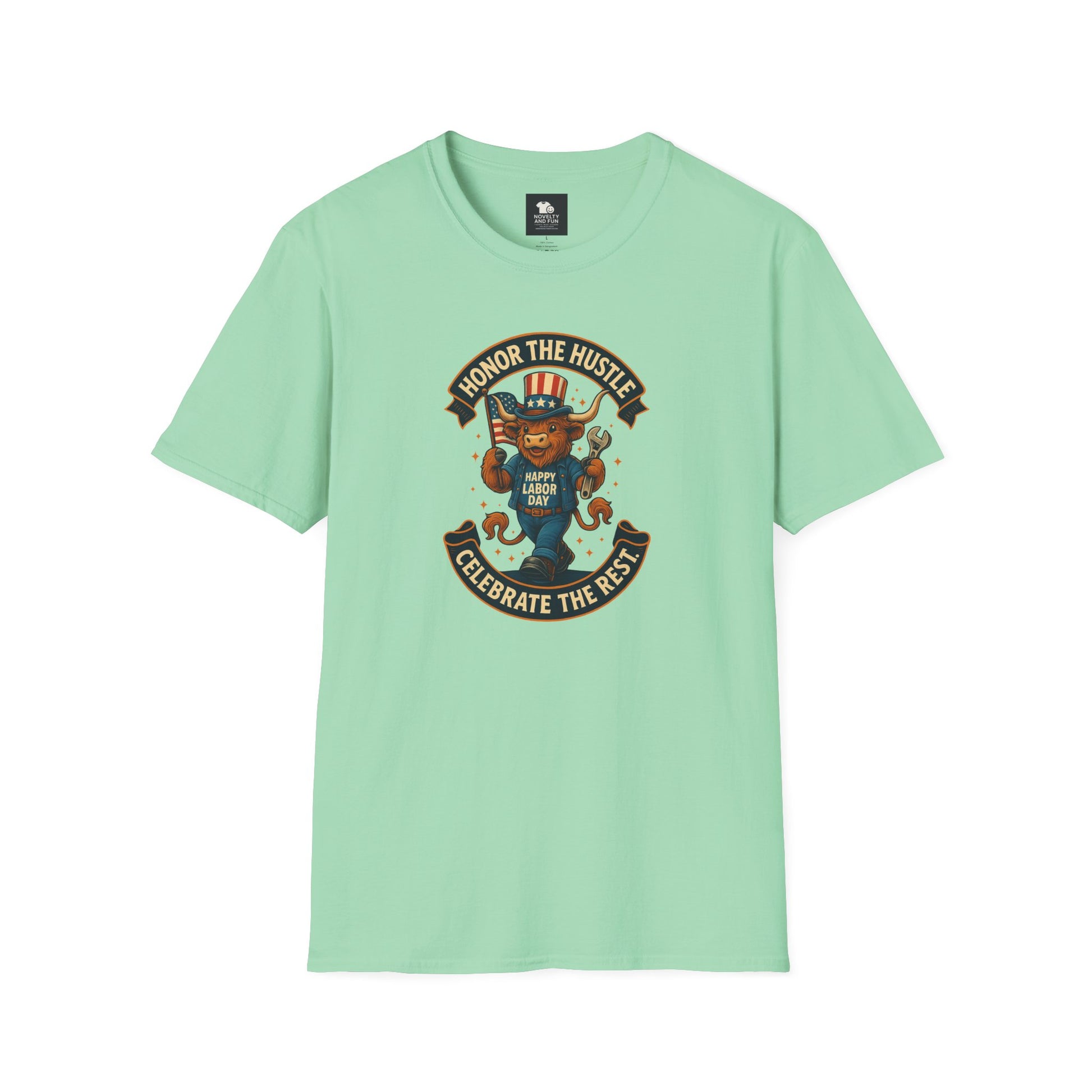 Celebrate Labor Day with Our Happy Highland Cow T-Shirt!