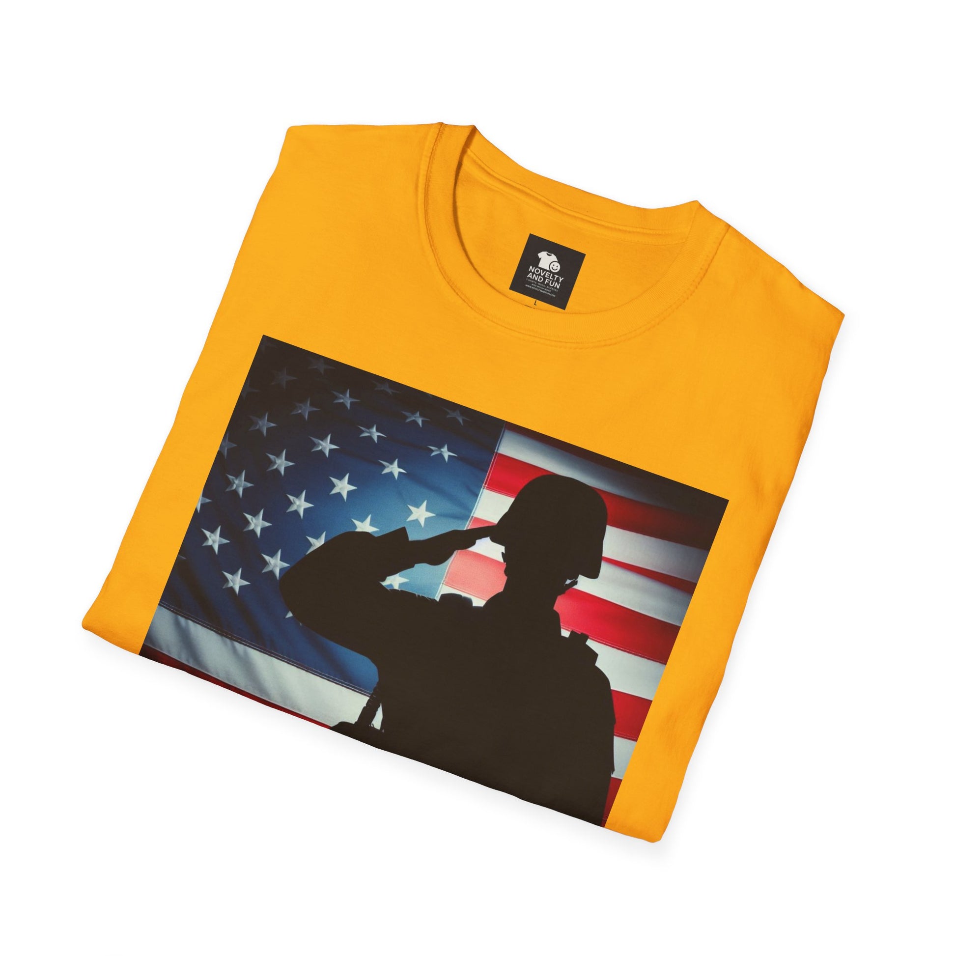 Salute to Service Unisex T-Shirt, Military Tribute Shirt, Patriotic Tee, Veteran Appreciation Gift, 4th of July Outfit, Americana Apparel